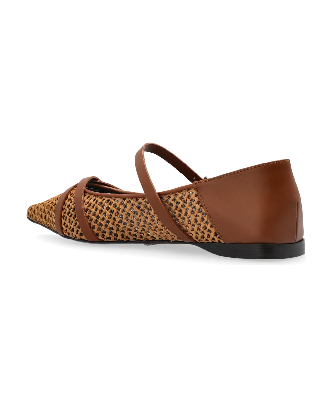 Max Mara Woven Ballet Flats Wovenflat - Marrone
