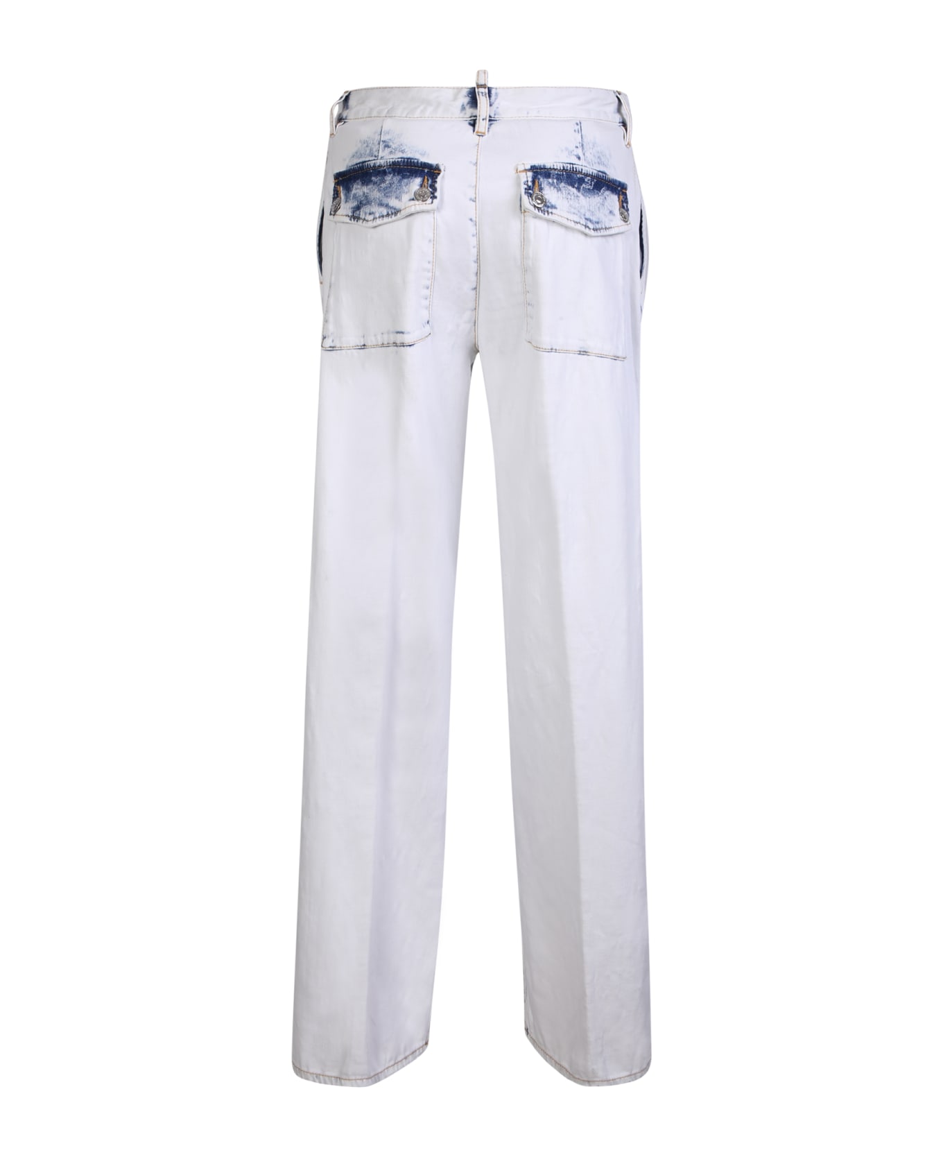 Dsquared2 Faded High Waist Jeans - Blue ボトムス