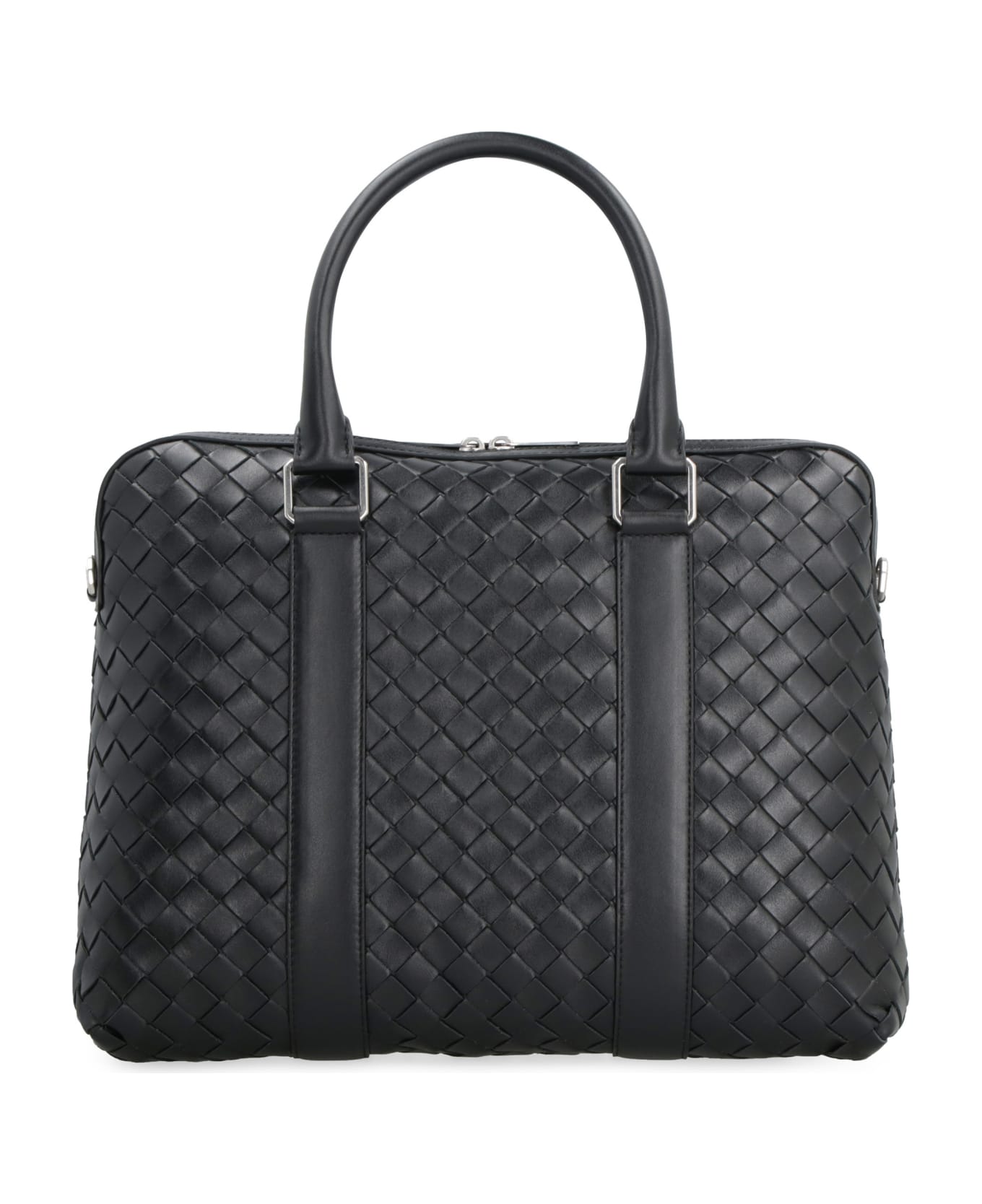 Bottega Veneta Intrecciato Document Case - black