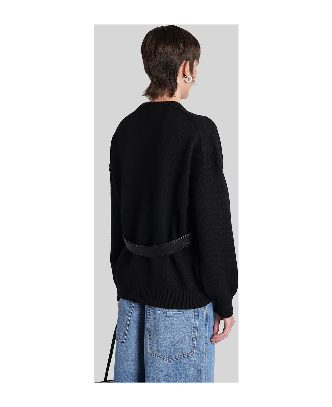 Alexander Wang Knitwear In Black Wool - black