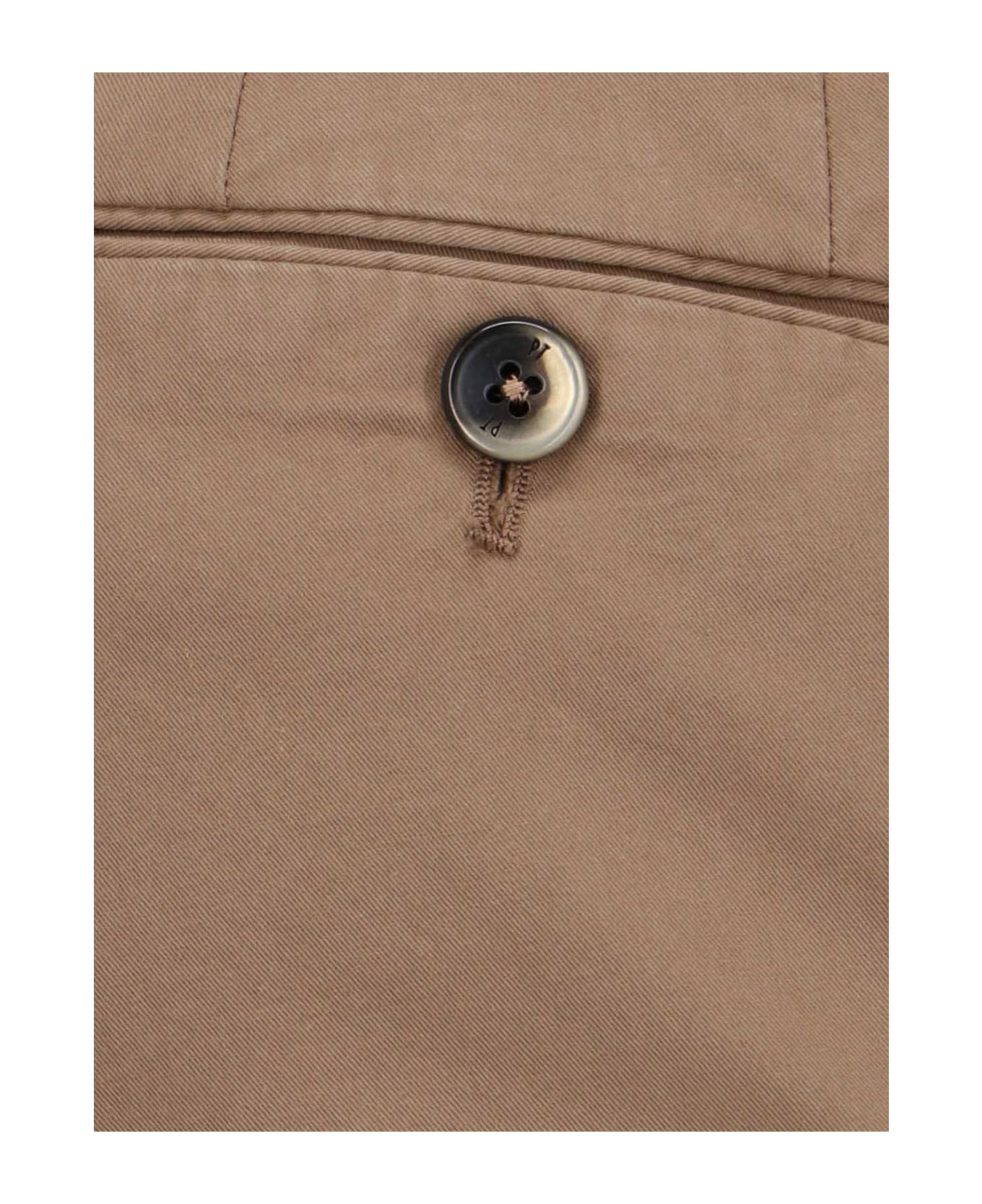 PT Torino Straight Trousers - Brown