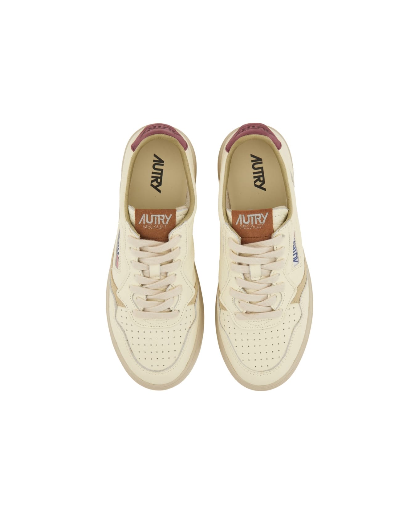 Autry Medalist Low Sneaker - BIANCO/MARRONE