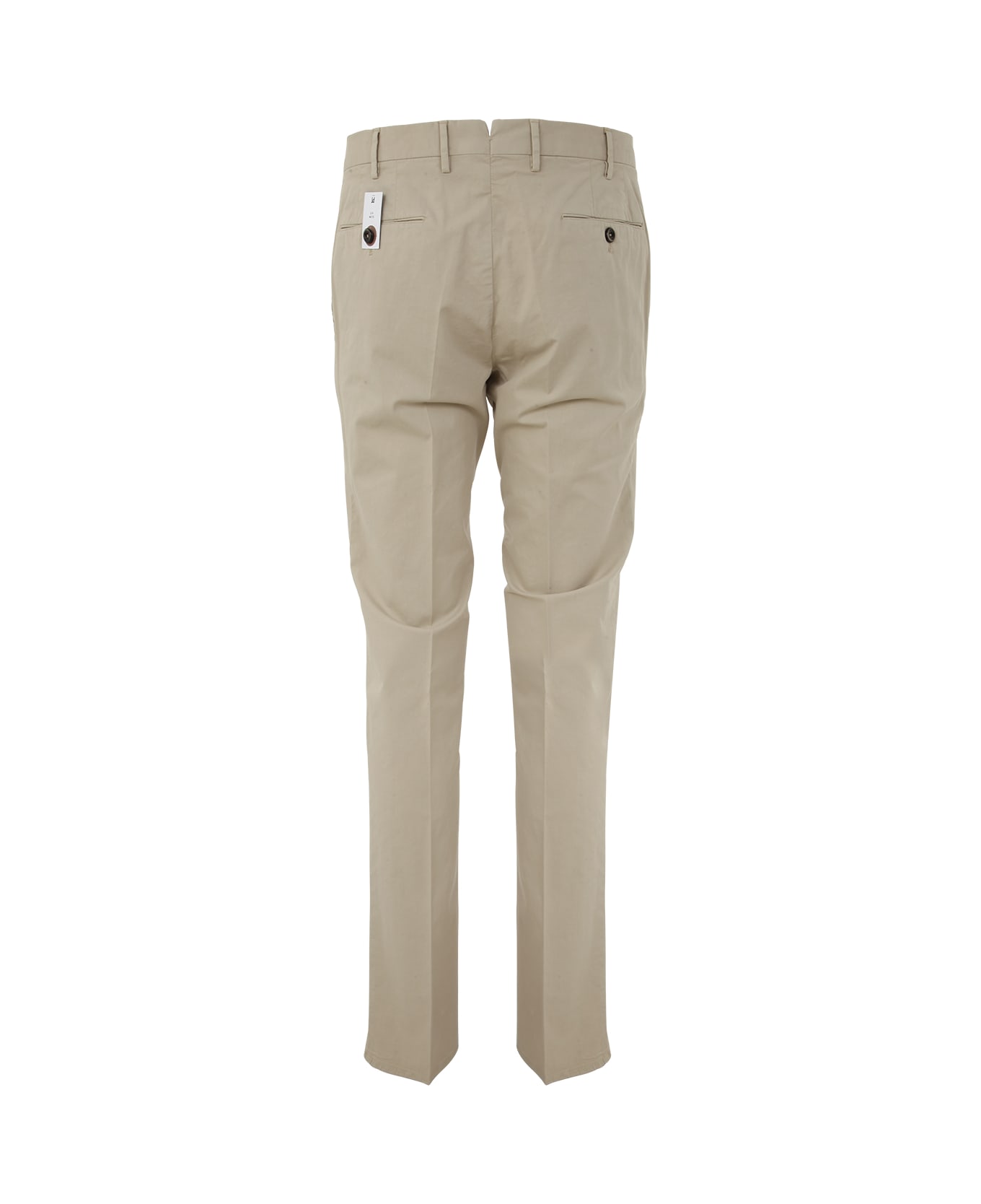 PT Torino Man Cotton Gabardine Classic Trousers - Light Beige