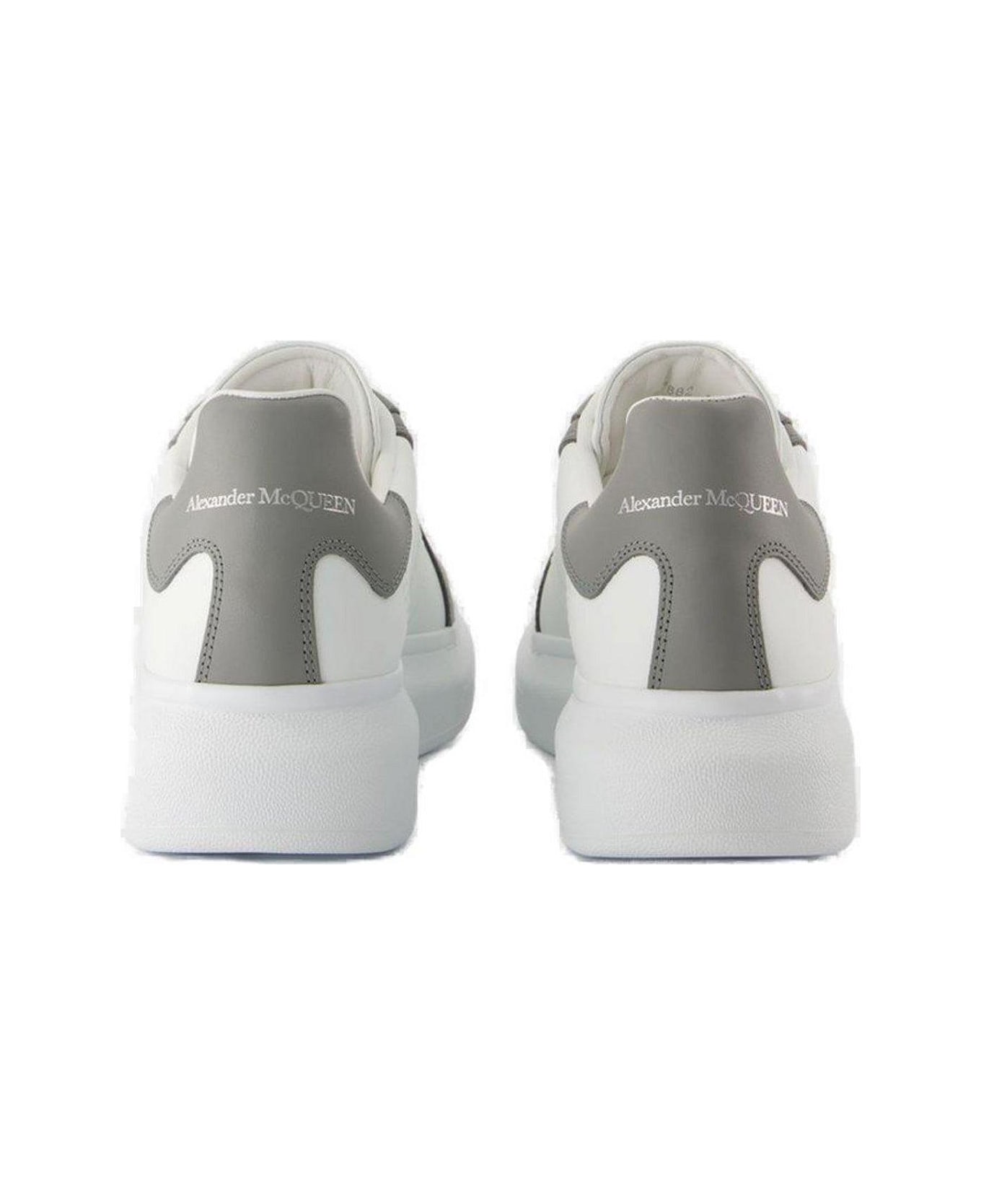 Alexander McQueen Oversized Lace-up Sneakers - WHITE/C GREY/C GREY