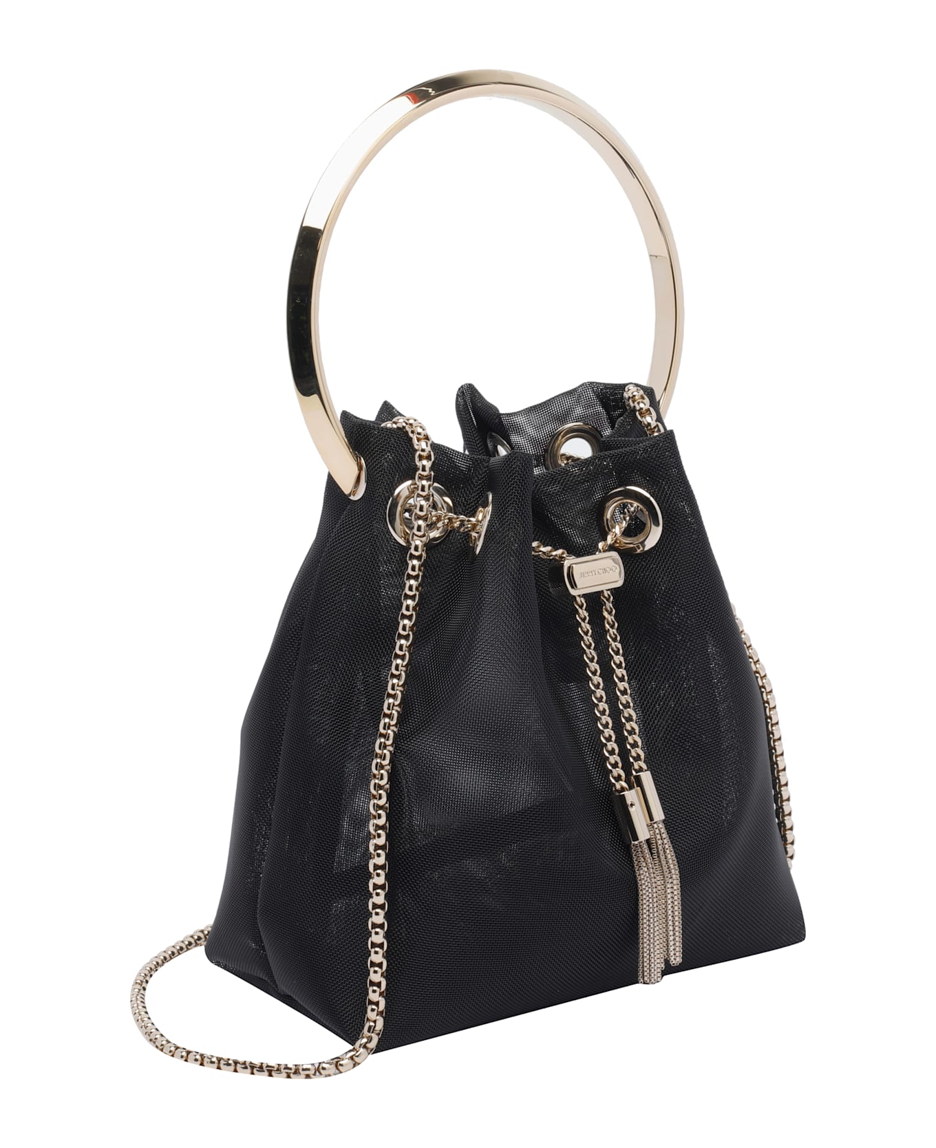 Jimmy Choo Bon Bon Bucket Bag - Black