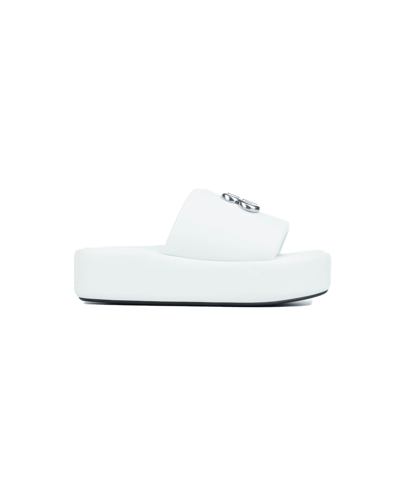 Balenciaga Slippers - WHITE SILVER