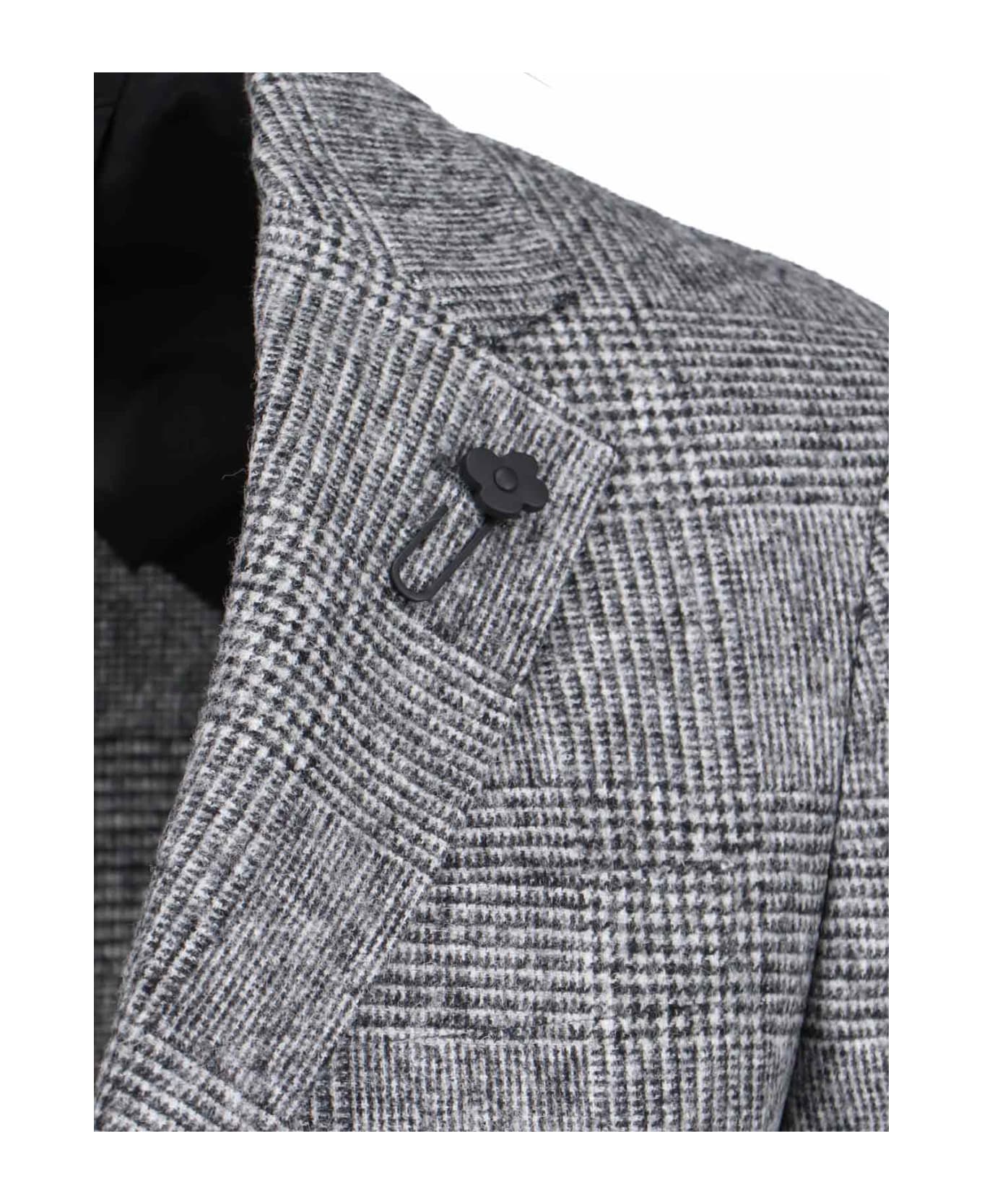 Lardini Single-breasted Blazer - Black  