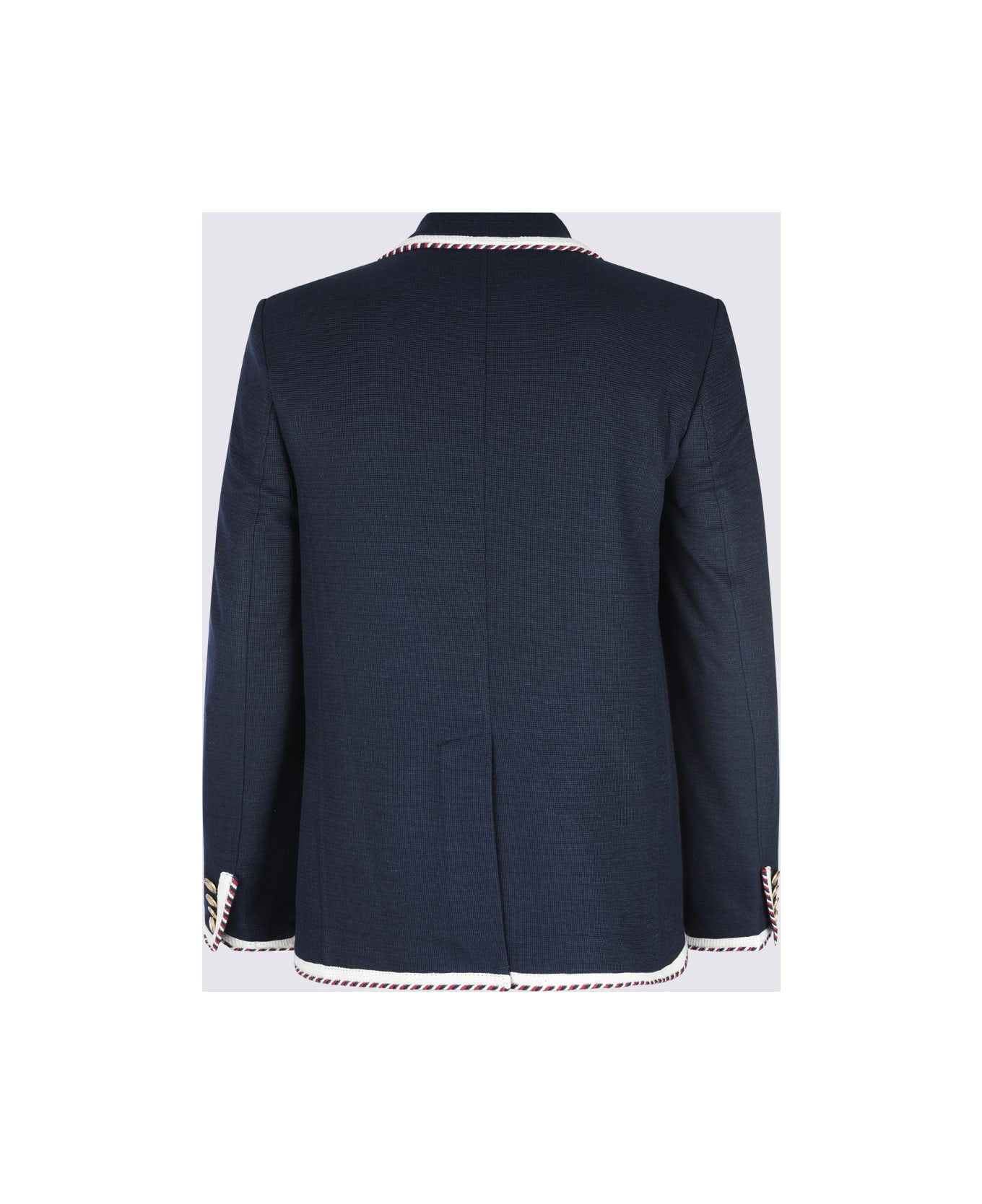 Valentino Navy Cotton Blazer - Blue