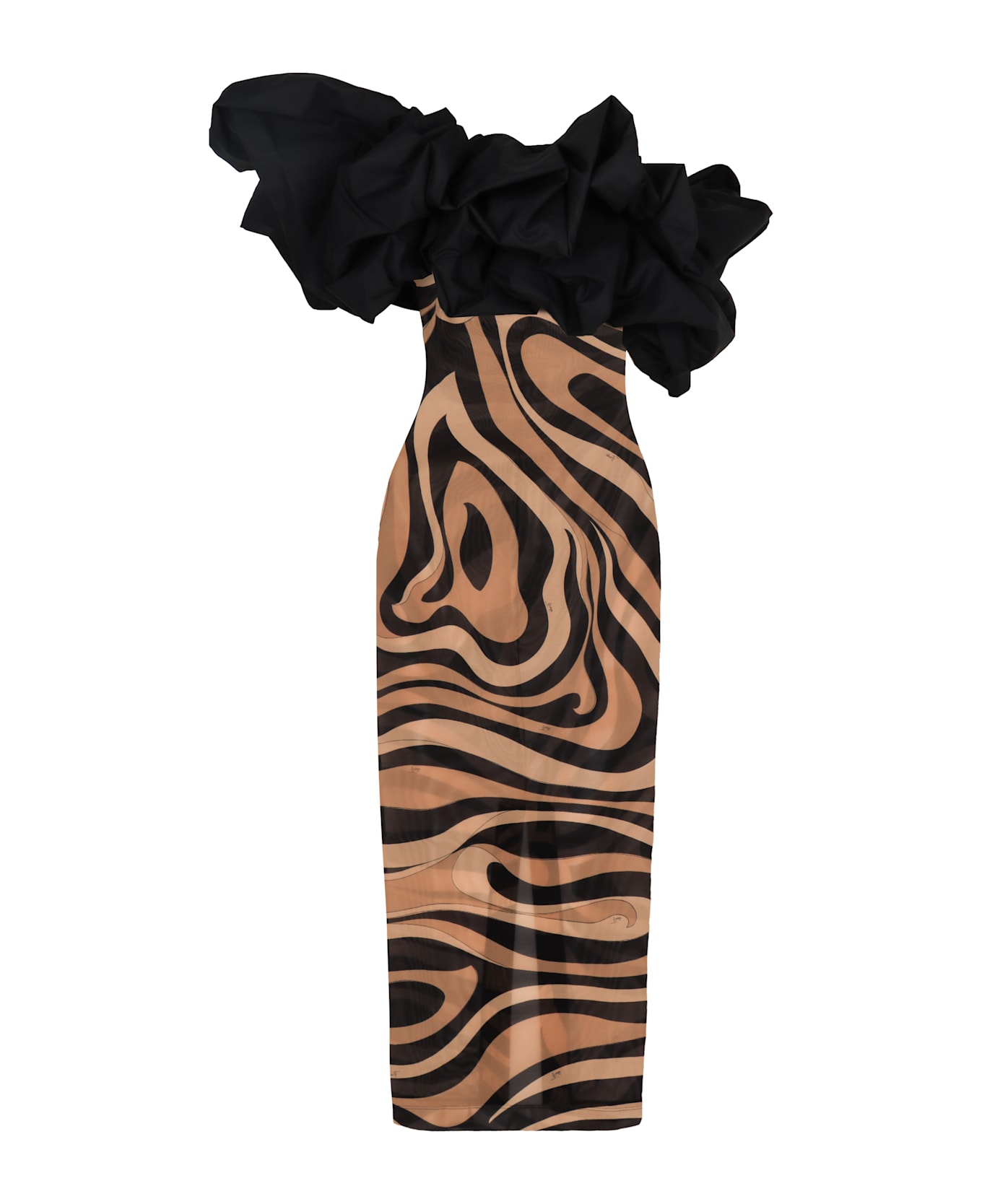 Pucci Ruffled Dress - black