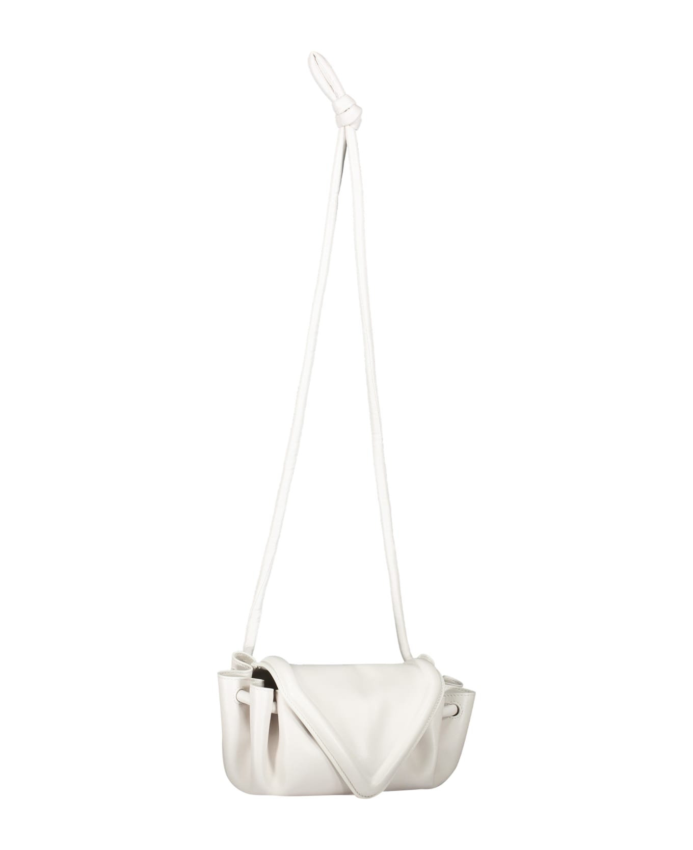 Bottega Veneta Leather Crossbody Bag - White トートバッグ