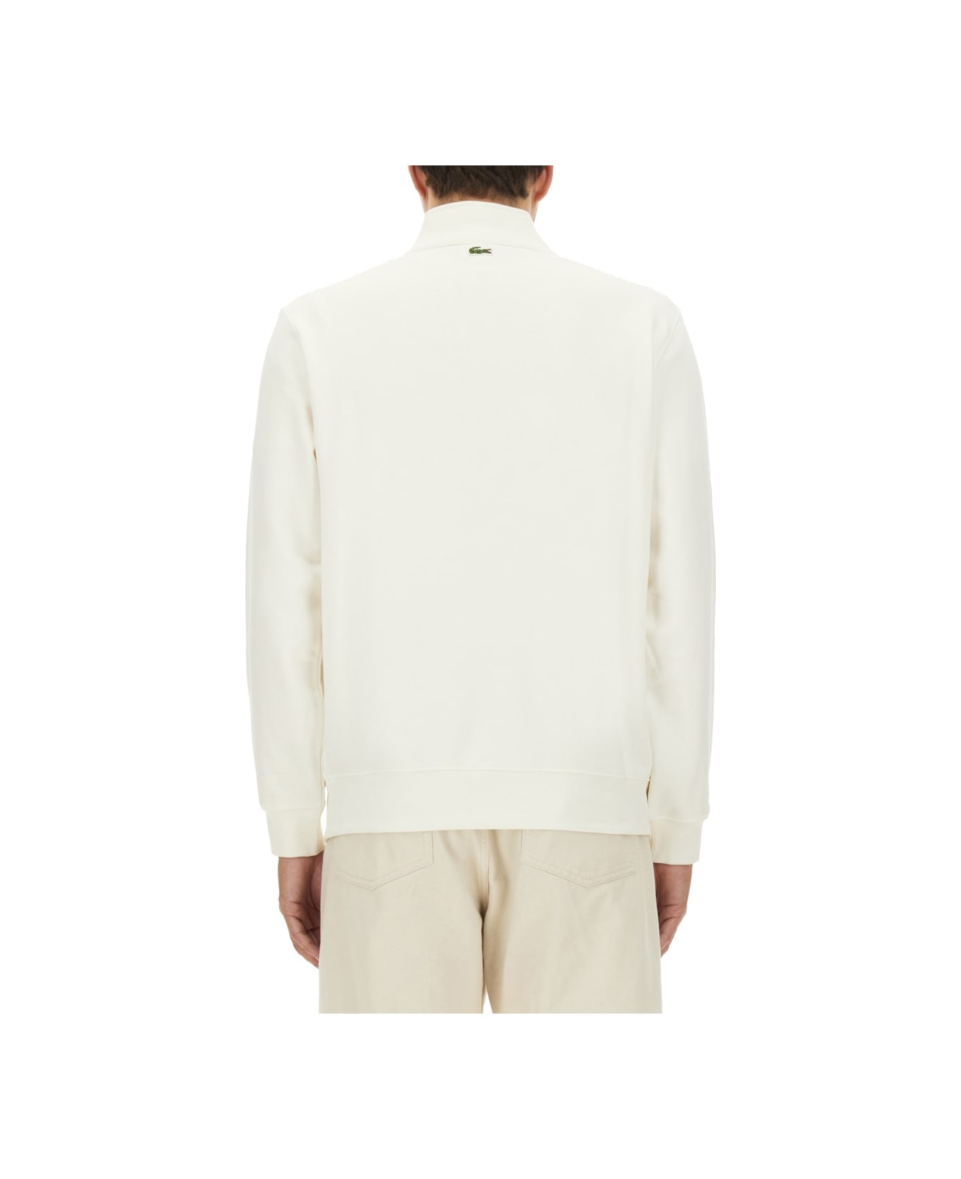 Lacoste Sweatshirt With Logo - WHITE