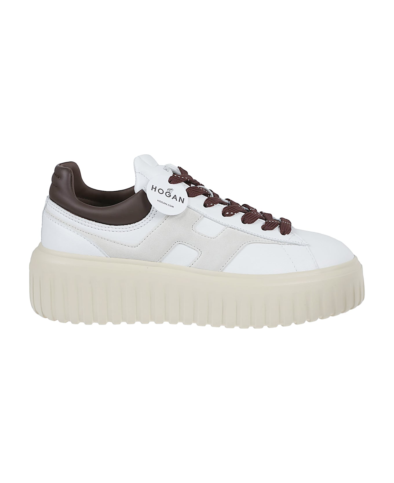 Hogan H-stripes Sneakers - Baz Yogurt/chocolate Brown