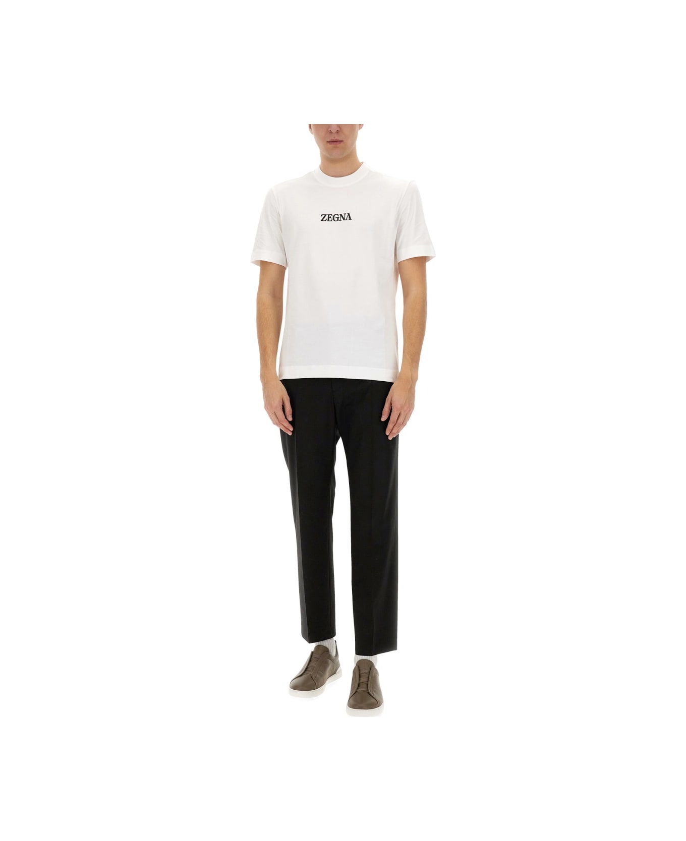 Zegna Jersey T-shirt - WHITE