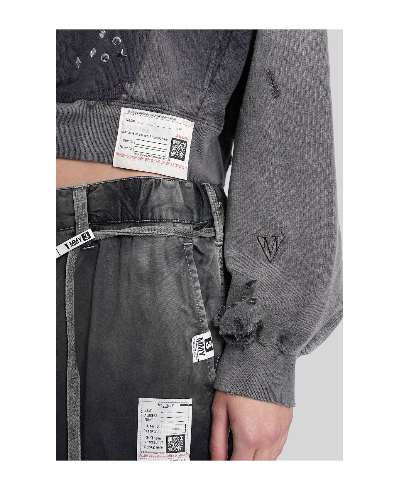 Mihara Yasuhiro Sweatshirt In Black Cotton - black