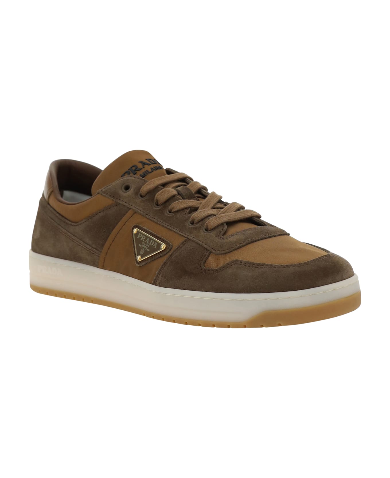 Prada Downtown Sneakers - Mogano+corinto