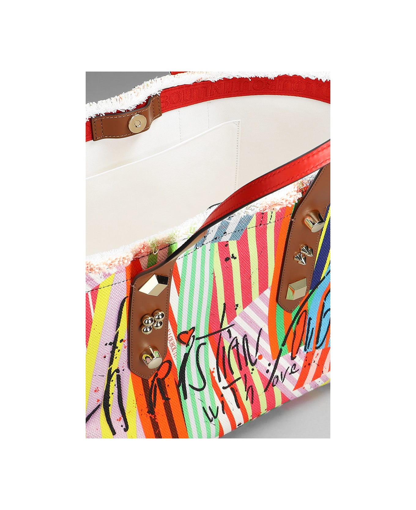 Christian Louboutin Tote In Multicolor Cotton - multicolor