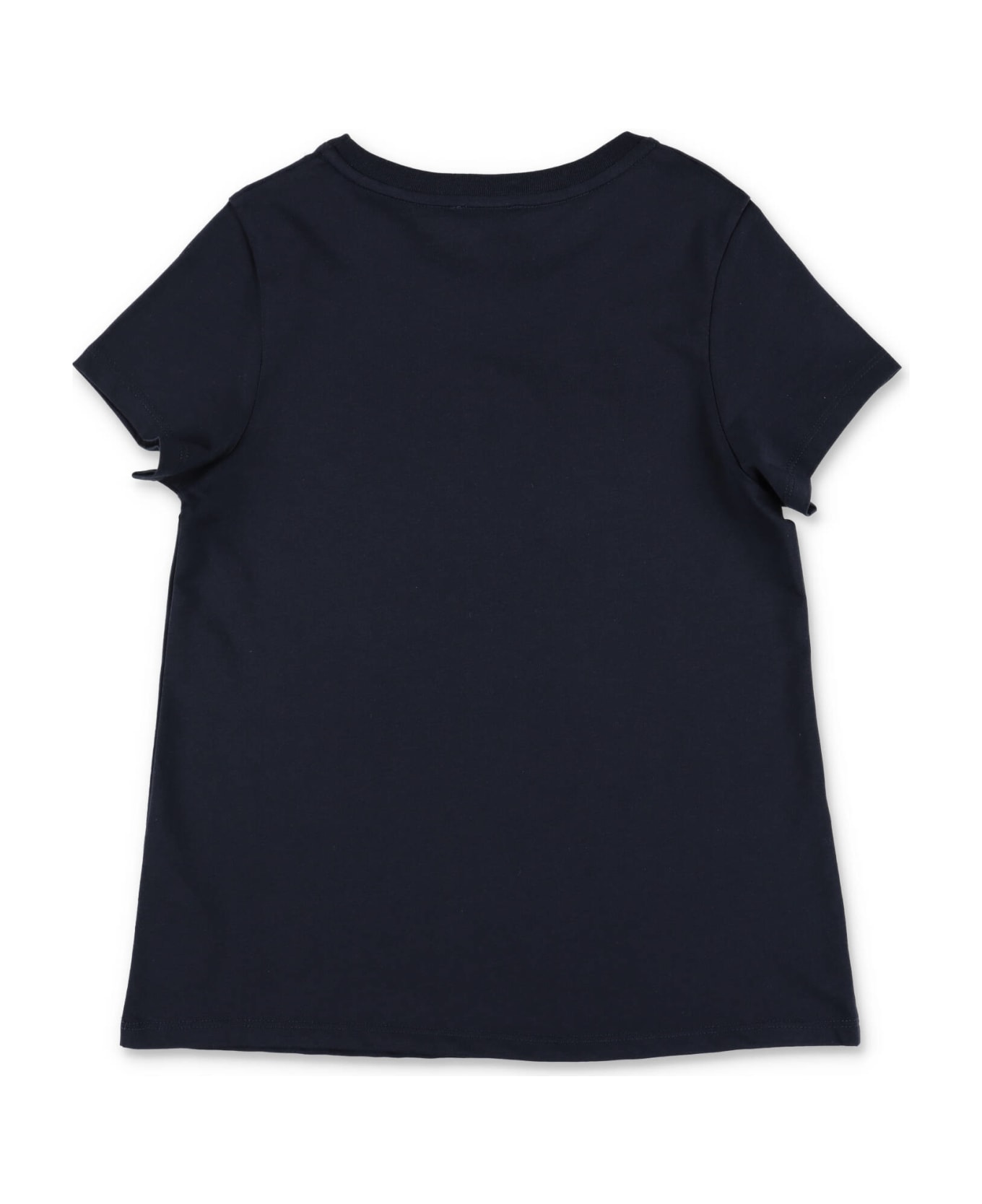 Chloé Chloe T-shirt Blu Navy In Jersey Di Cotone Bambina - Blu Tシャツ＆ポロシャツ