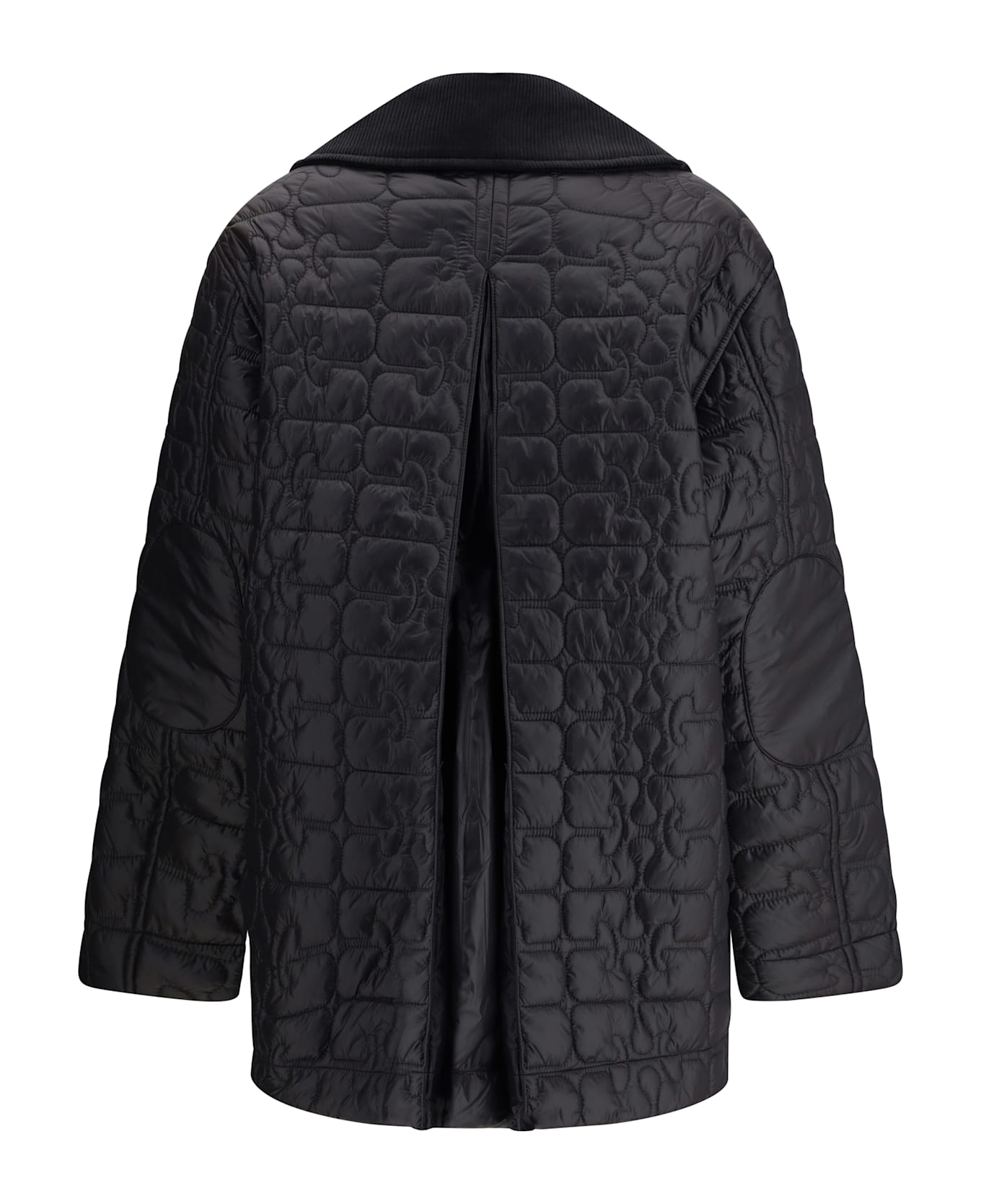 Ganni Glossy Finish Down Jacket - PHANTOM