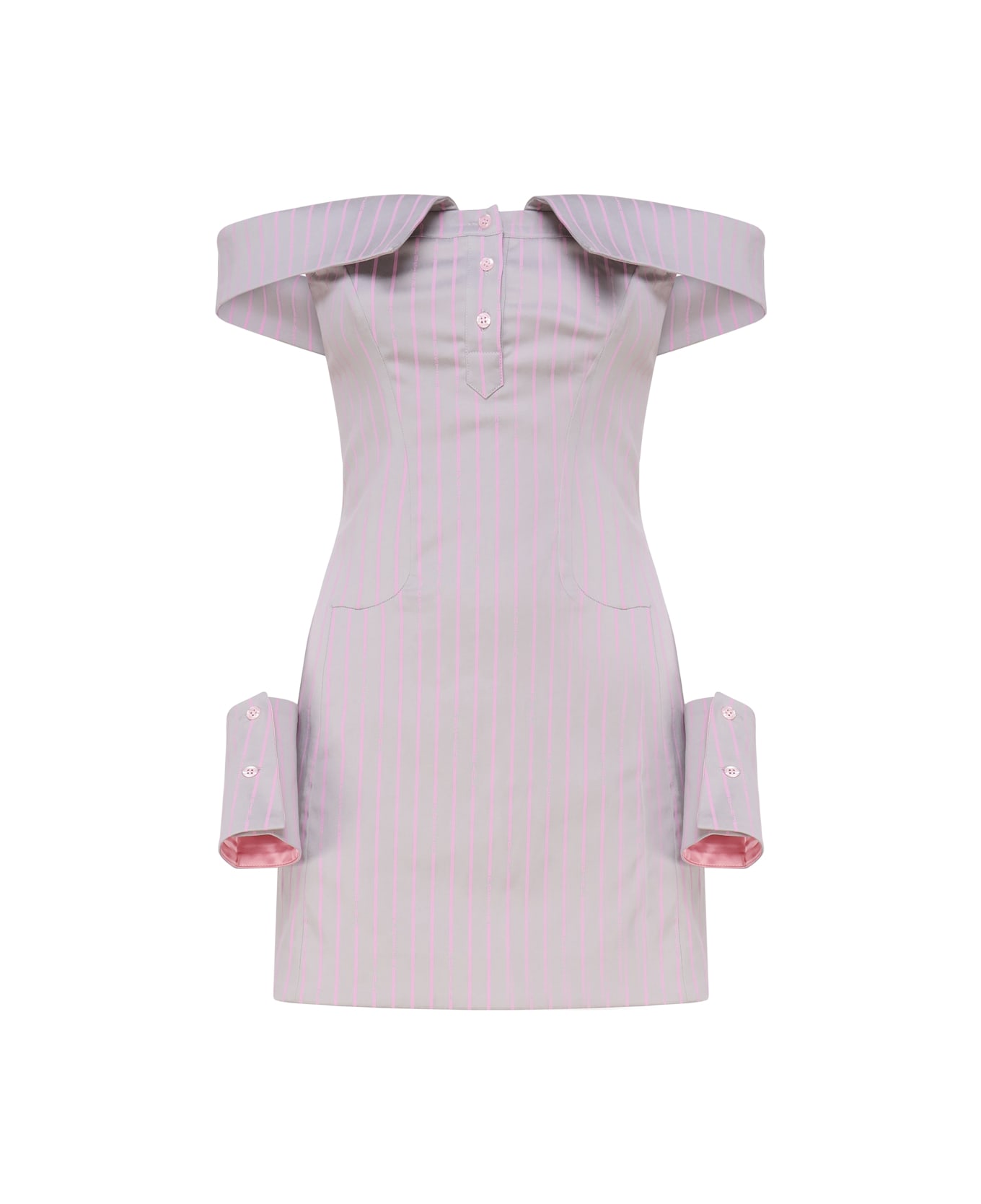 Poster Girl Blake Dress - GREY/PINK