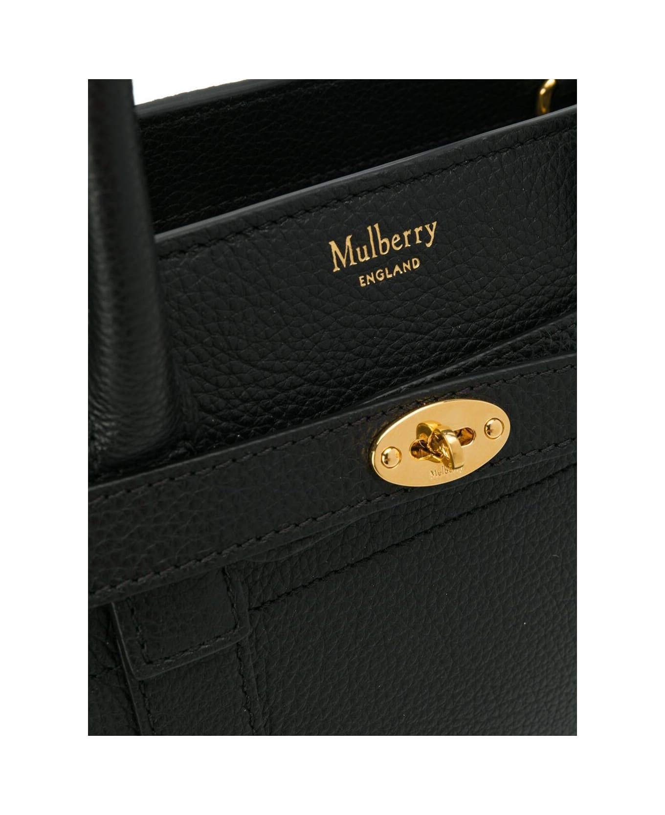 Mulberry Batswater Small Black Leather Handbag Woman - Black