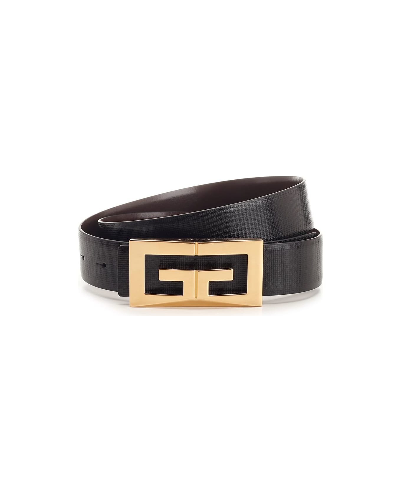 Givenchy 2g Reversible Leather Belt - White