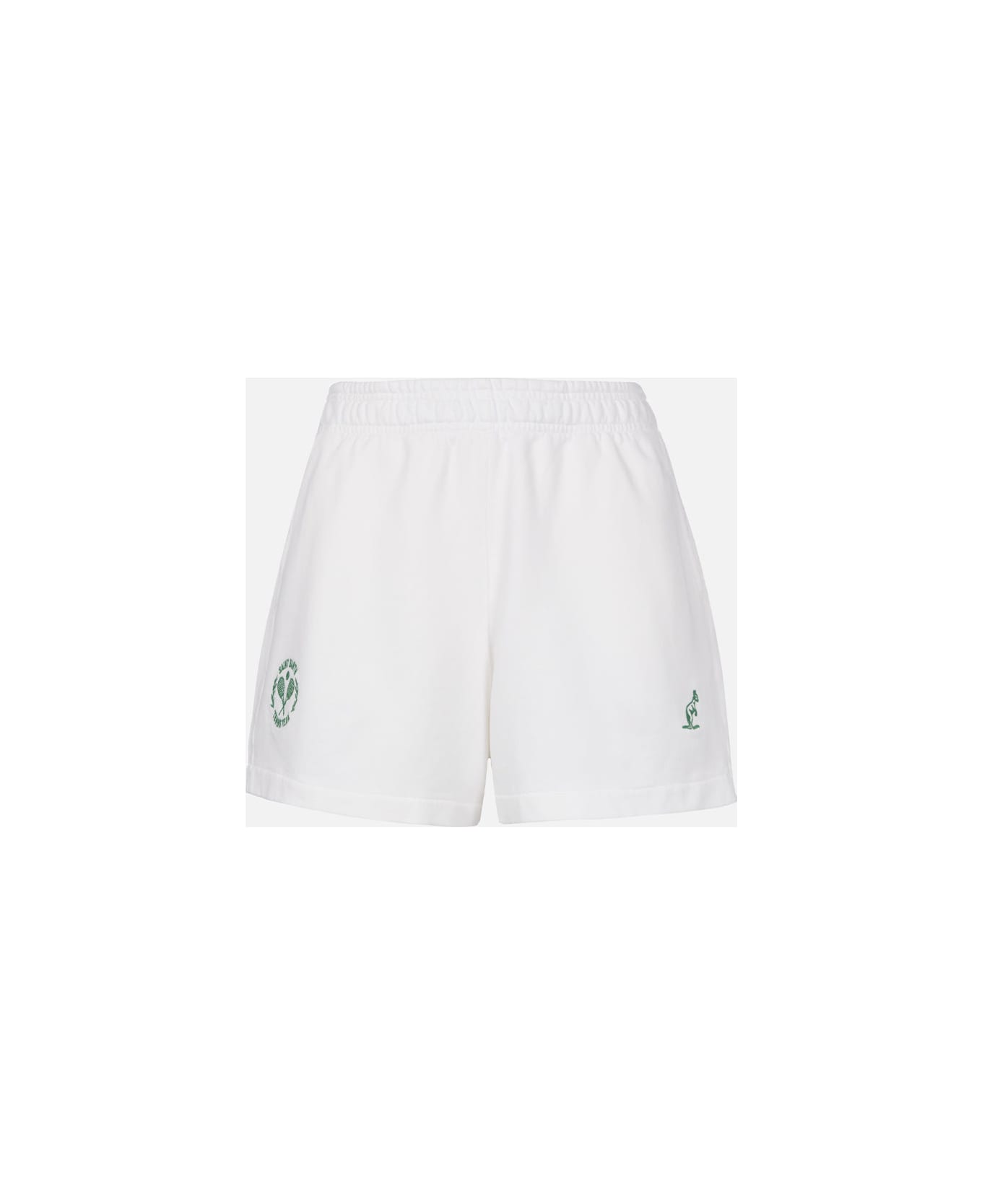 MC2 Saint Barth Woman Cotton Pull Up Shorts Cate | Australian Brand Special Edition - WHITE