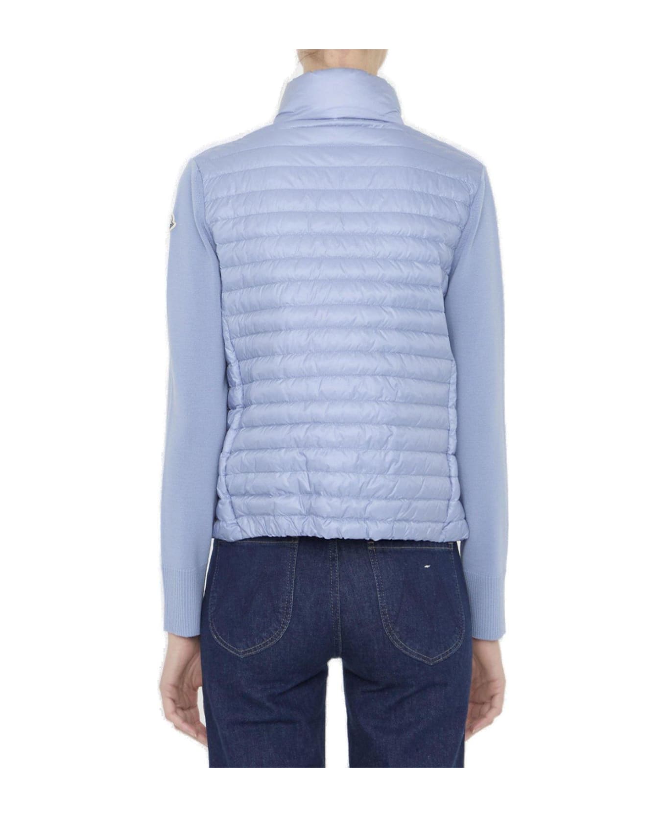 Moncler High-neck Padded Jacket - Blue ダウンジャケット