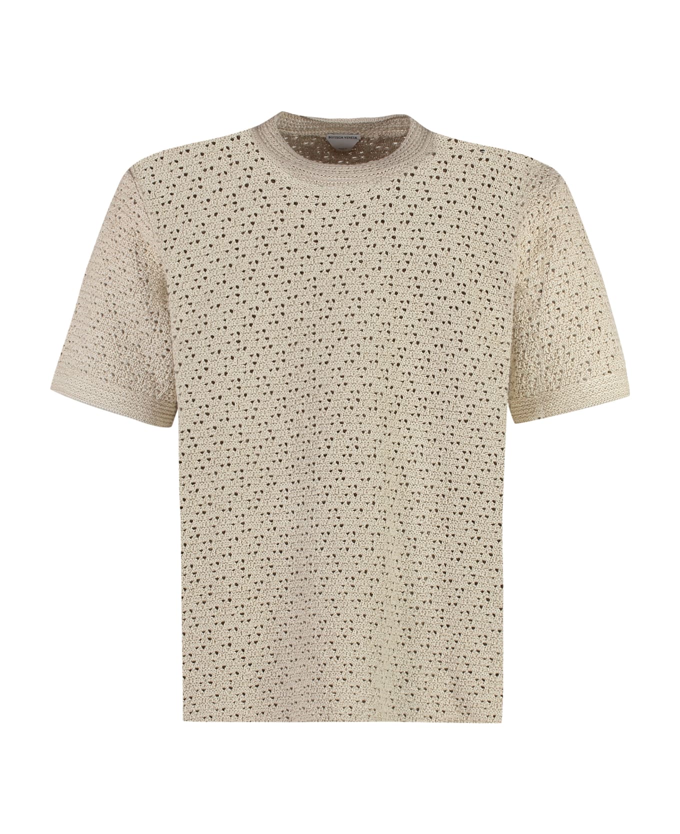 Bottega Veneta Cotton Knit T-shirt - Sand シャツ