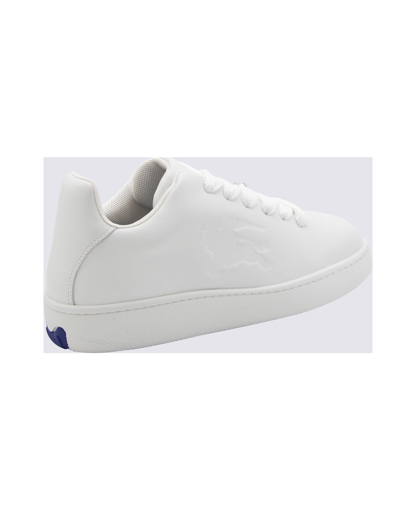 Burberry White Leather Sneakers - White