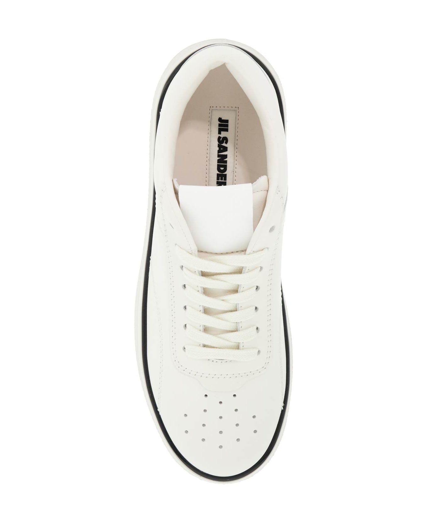 Jil Sander Leather Sneakers For Everyday - WHITE (White)