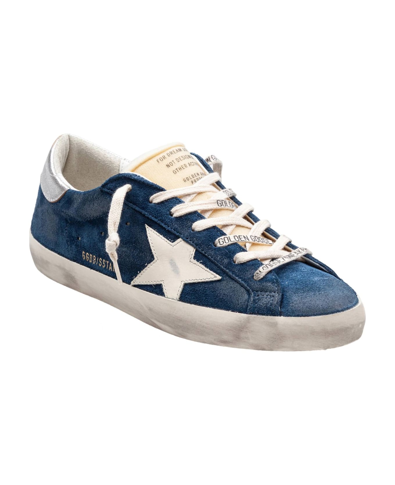 Golden Goose Super Star Suede Sneakers, Blue - Blue