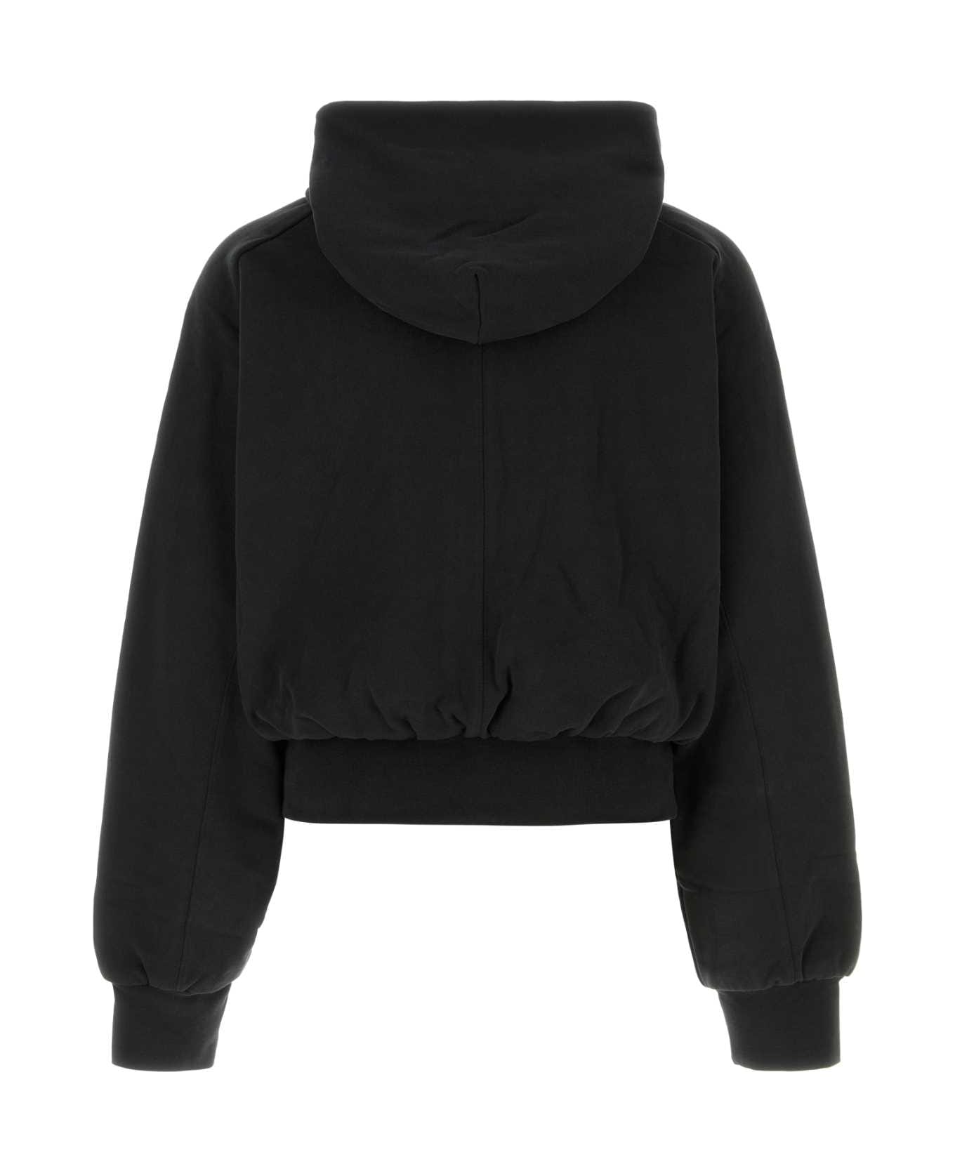 Entire Studios Black Cotton Sweatshirt - SOOT