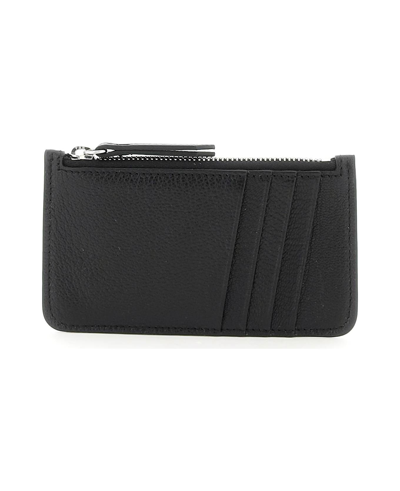 Maison Margiela Card Holder Zip Ew - Black 財布