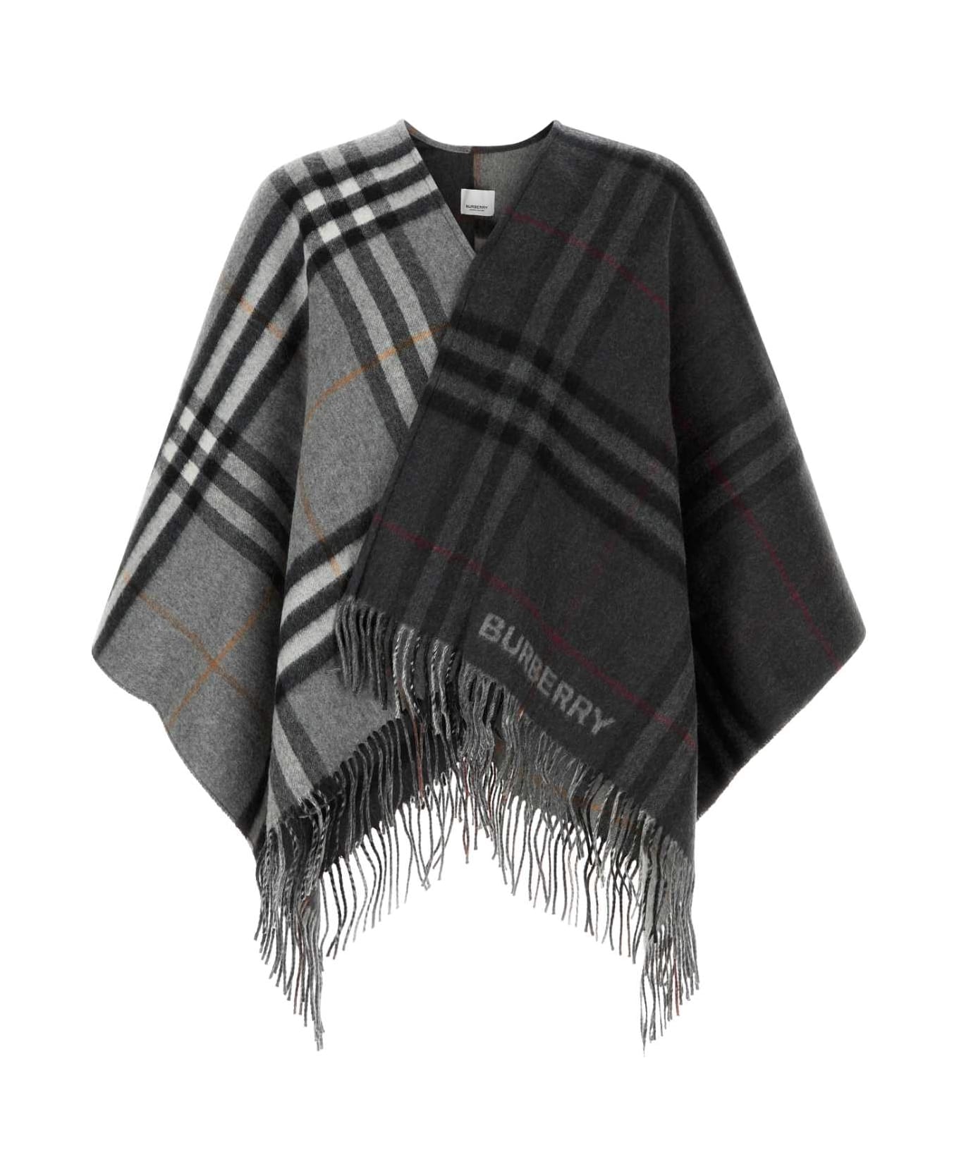 Burberry Embroidered Wool Blend Cape - A1345