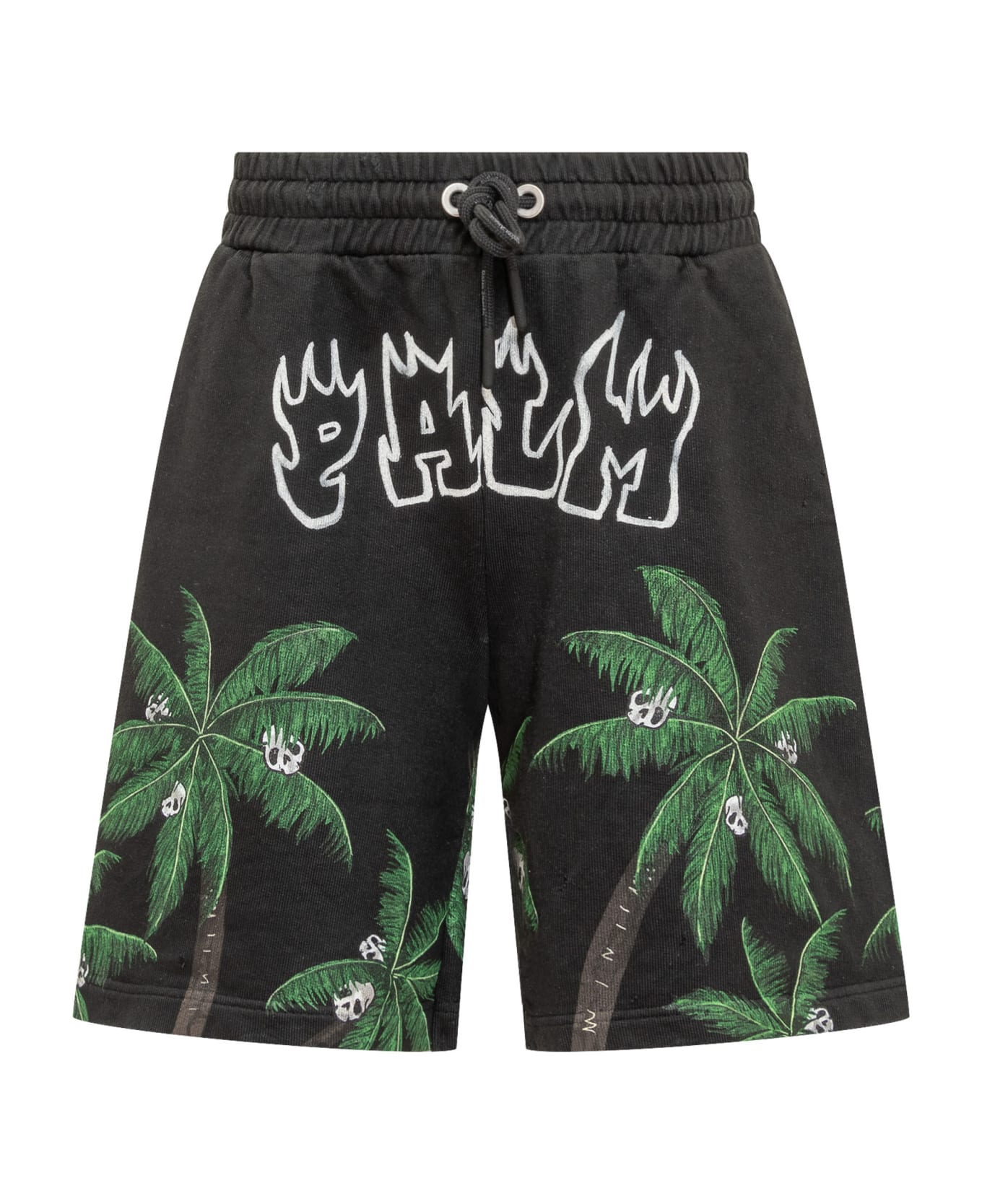Palm Angels Palm Skull Shorts - Black ショートパンツ