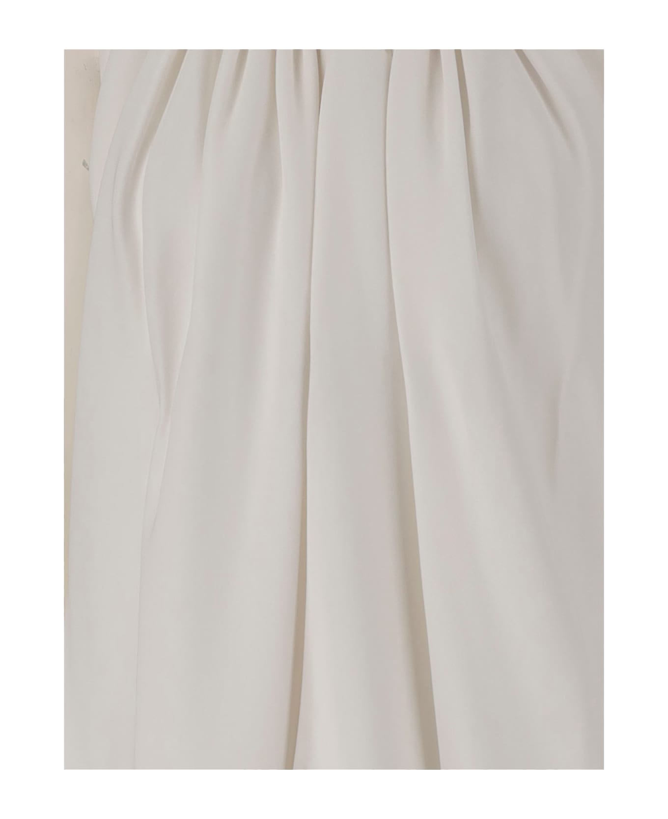 SportMax Long Viscose Mini Dress - White
