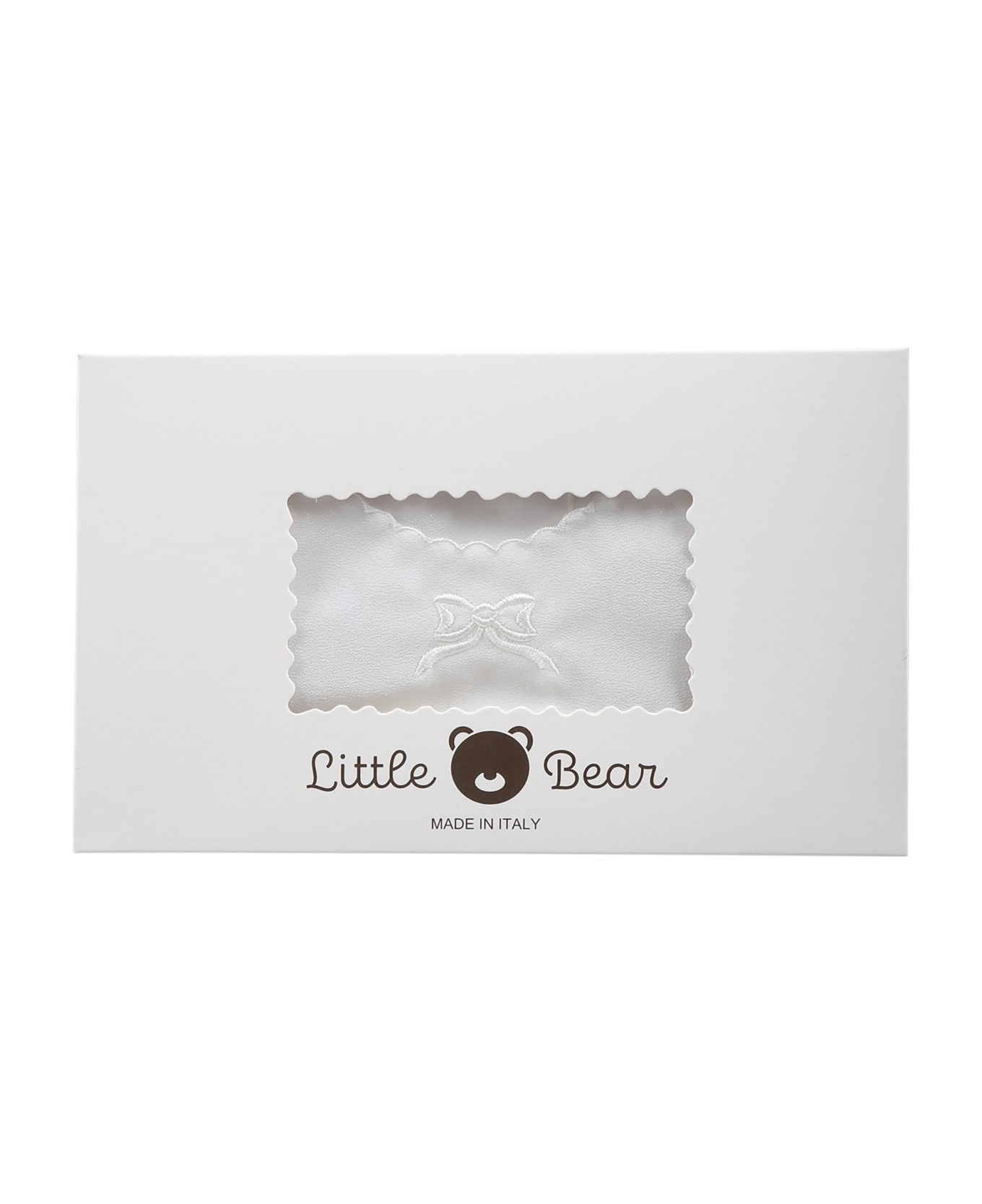 Little Bear Ivory Good-luck Newborn Shirt With Bow For Babykids - Ivory シャツ