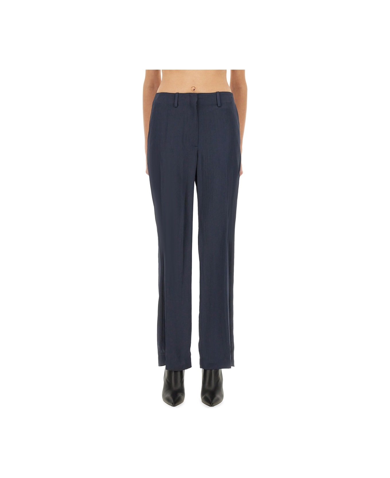 Theory Satin Pants - BLUE