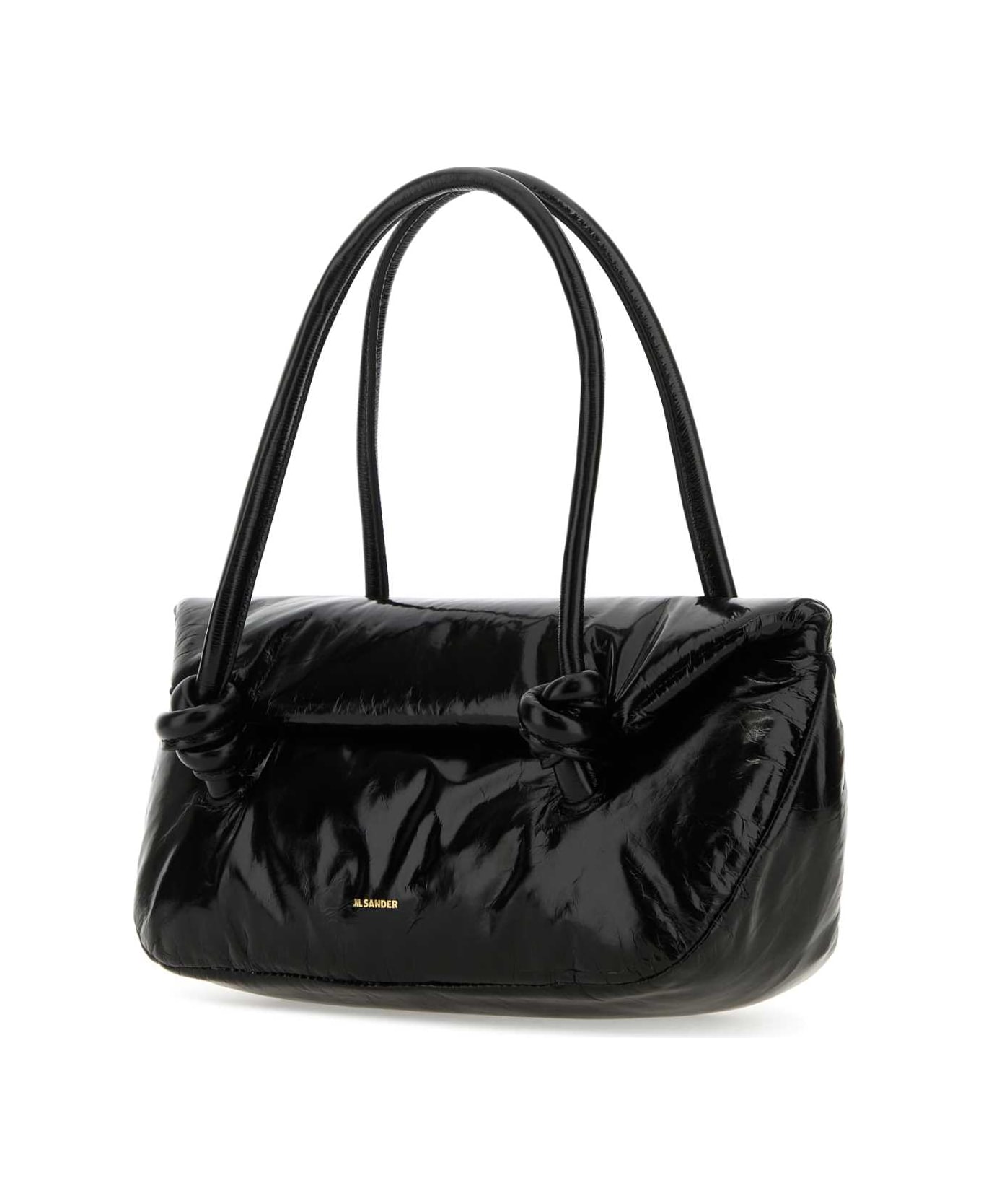 Jil Sander Black Leather Small Knot Handle Handbag - 001