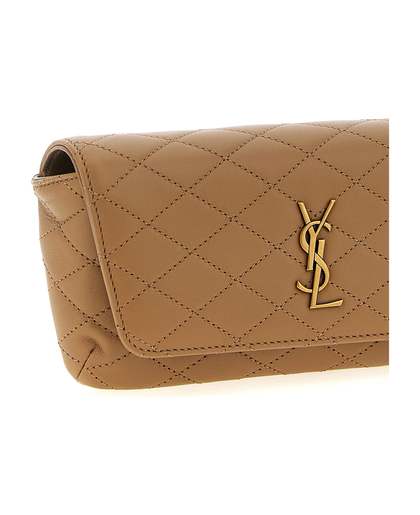 Saint Laurent 'gaby' Smartphone Holder - Beige