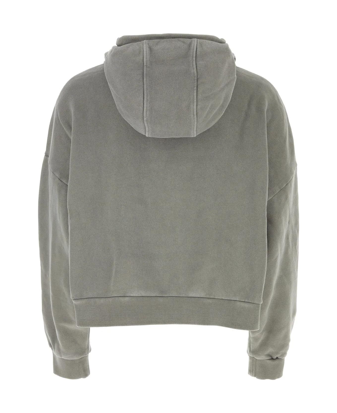 Entire Studios Grey Cotton Oversize Sweatshirt - Grey