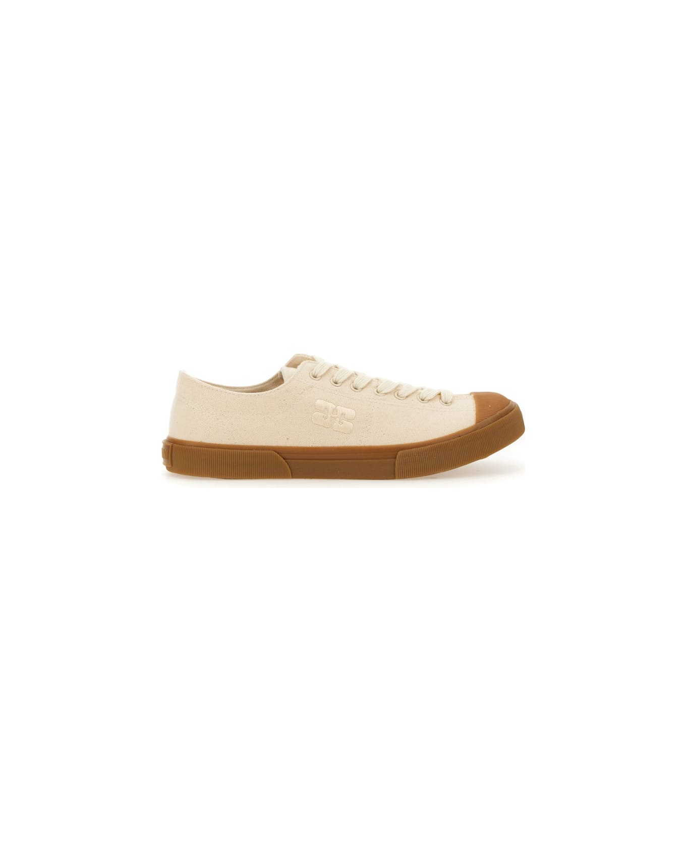 Ganni Egret Classic Low Sneakers - IVORY