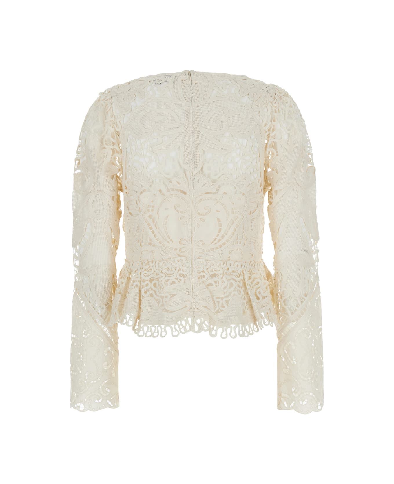 Sea New York 
gianna
 White Top With All-over Lace Embroidery In Cotton Woman - White