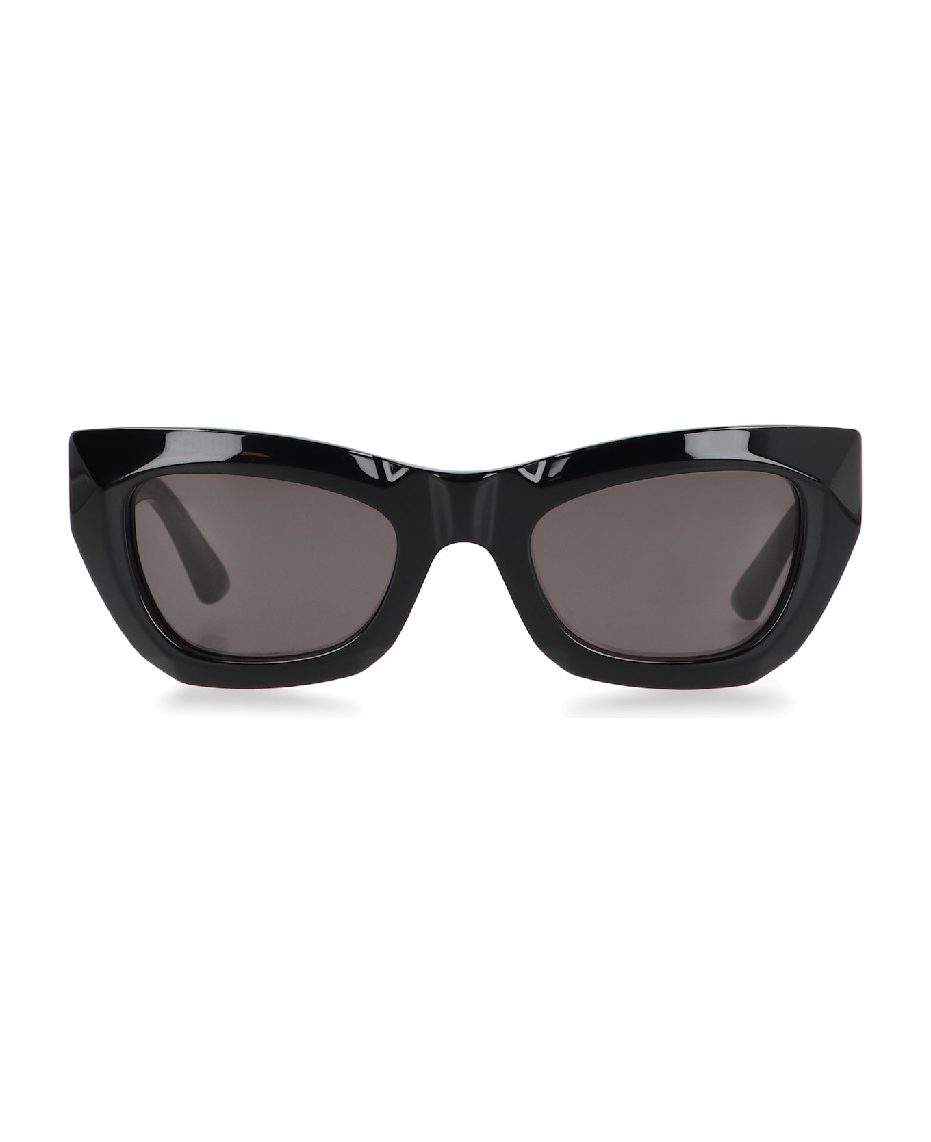 Bottega Veneta Black Acetate Sunglasses - BLACKGREY