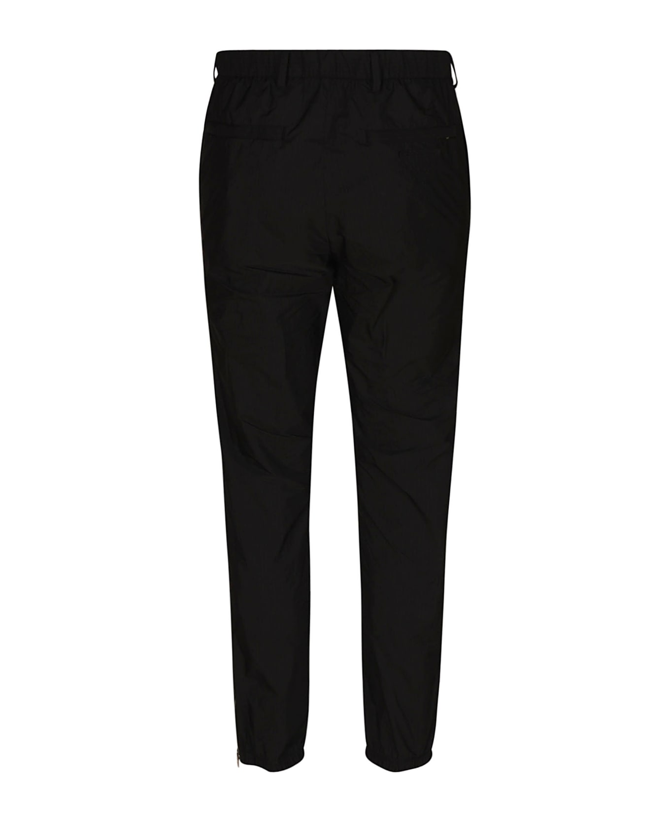 Prada Regular Plain Trousers - Black
