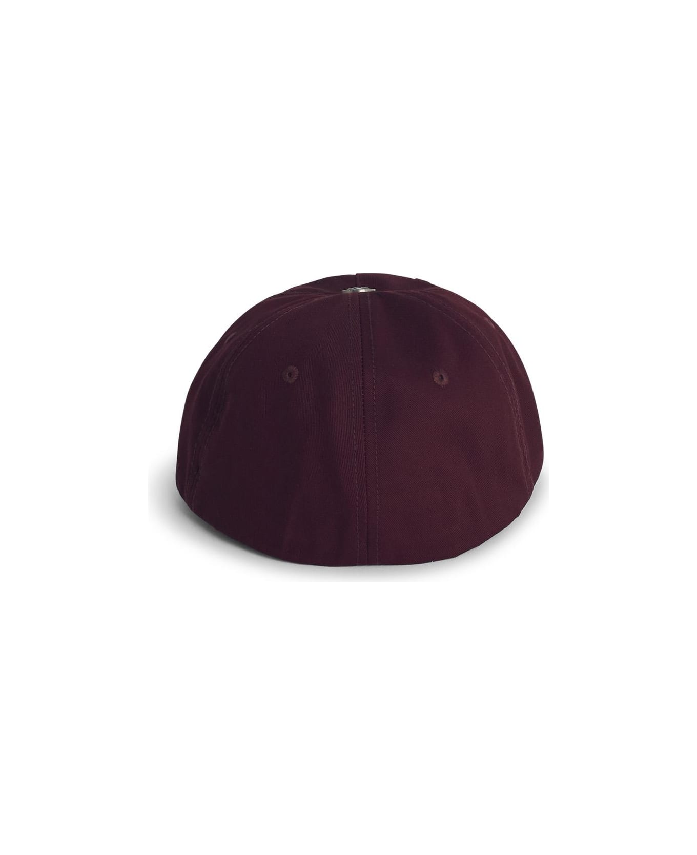 Palm Angels Oval
 Burgundy Cotton Cap - Bordeaux