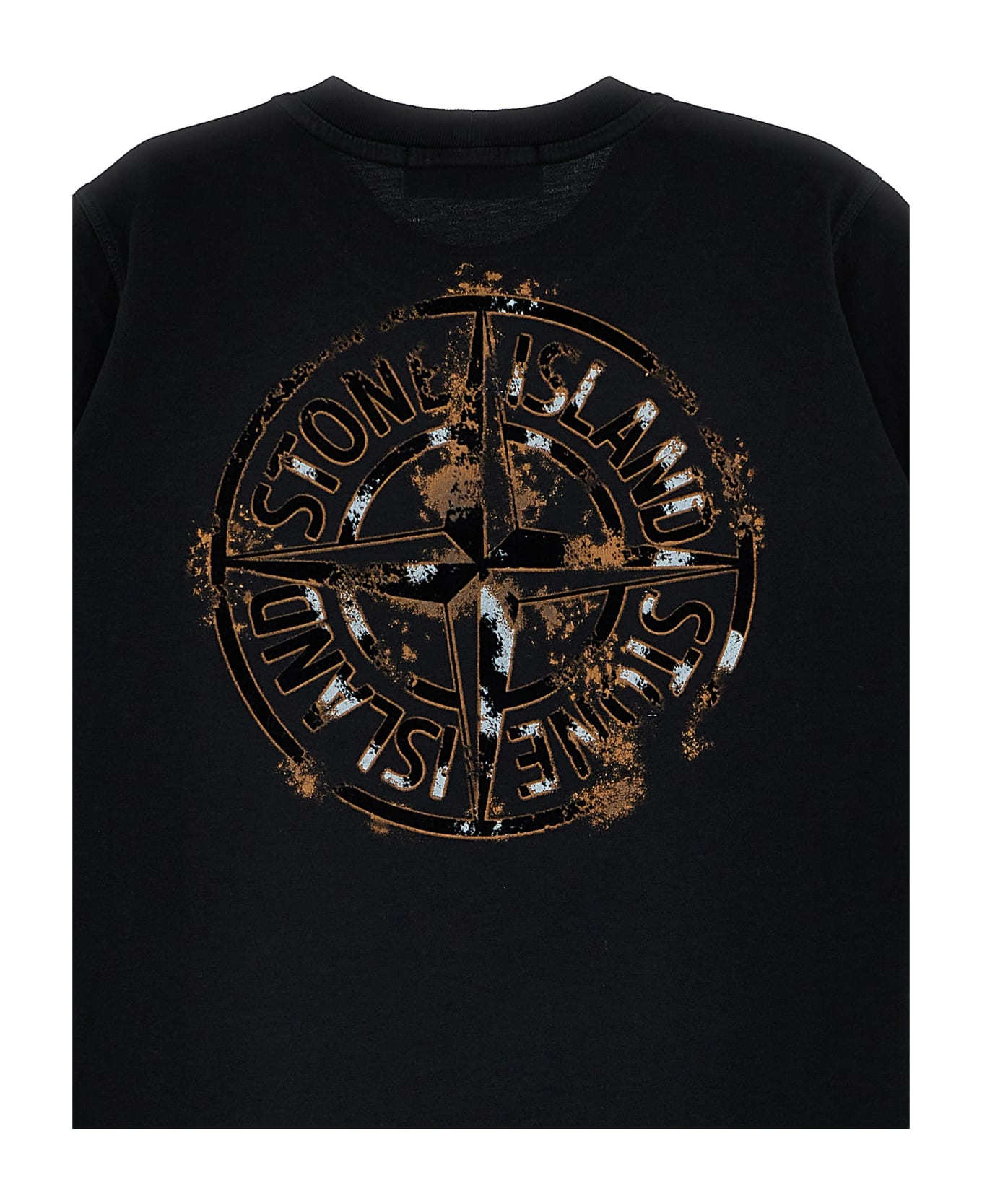 Stone Island Logo Print T-shirt