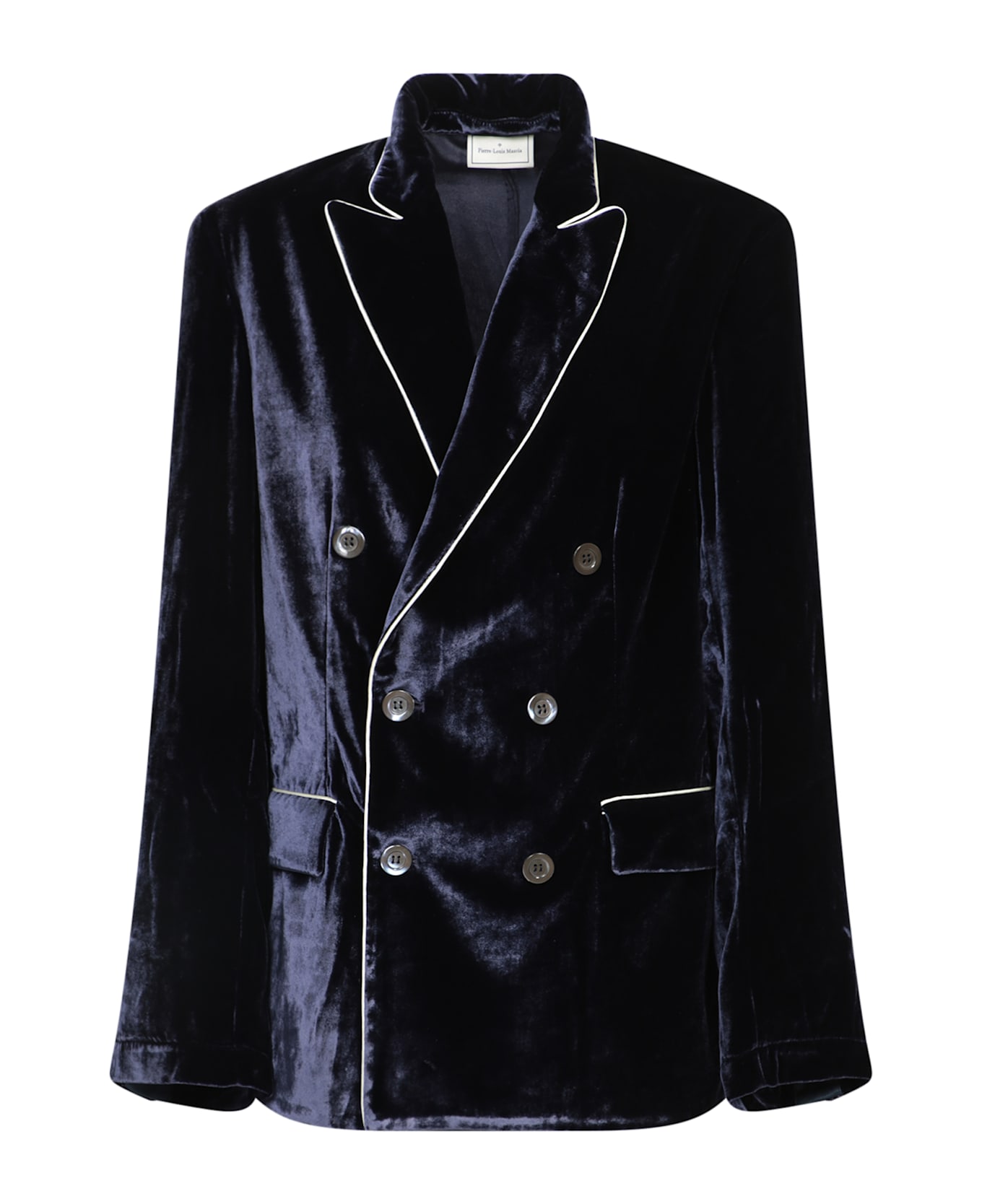 Pierre-Louis Mascia Blue Velvet Jacket - Blue