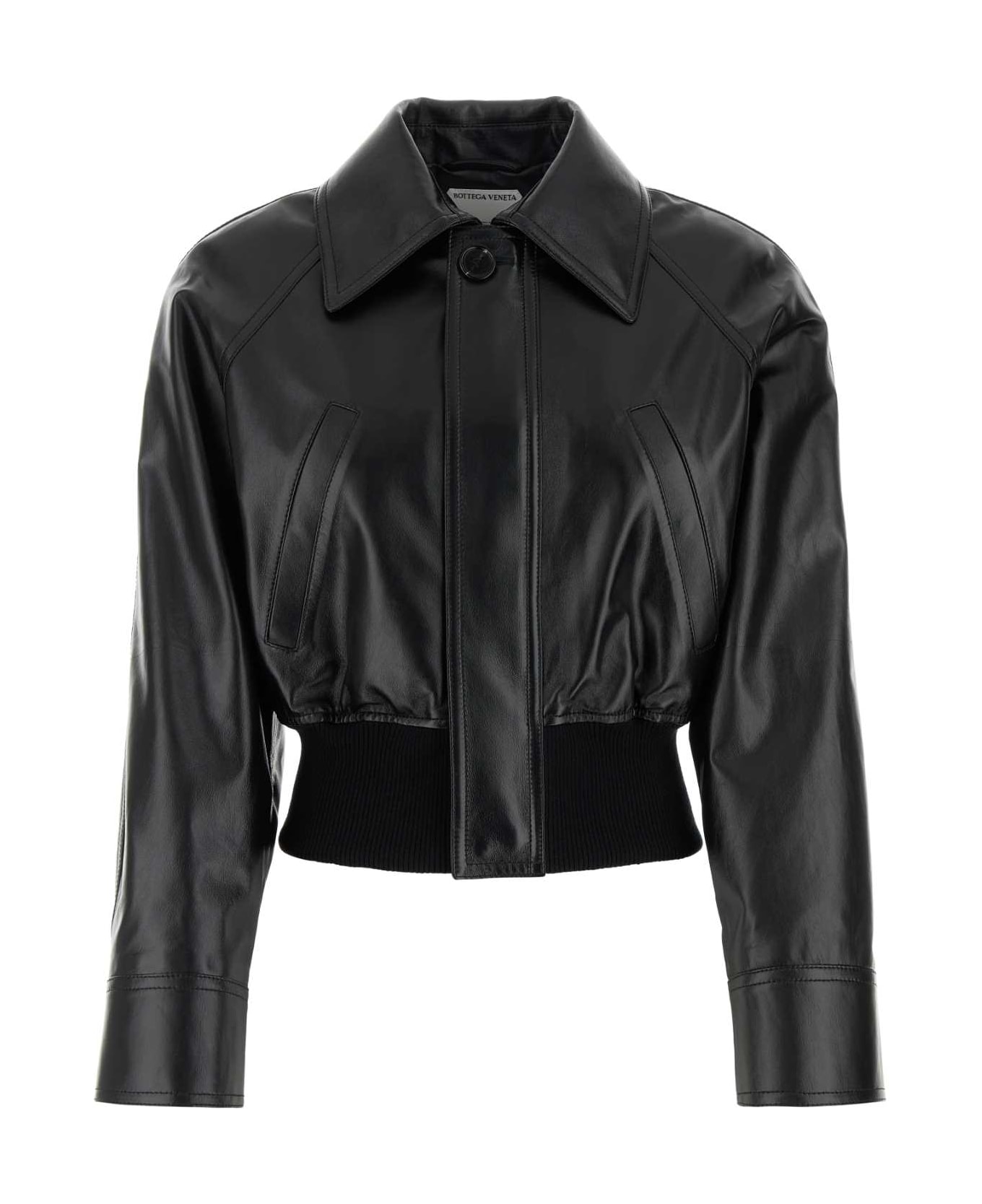 Bottega Veneta Light Leather Jacket - Black