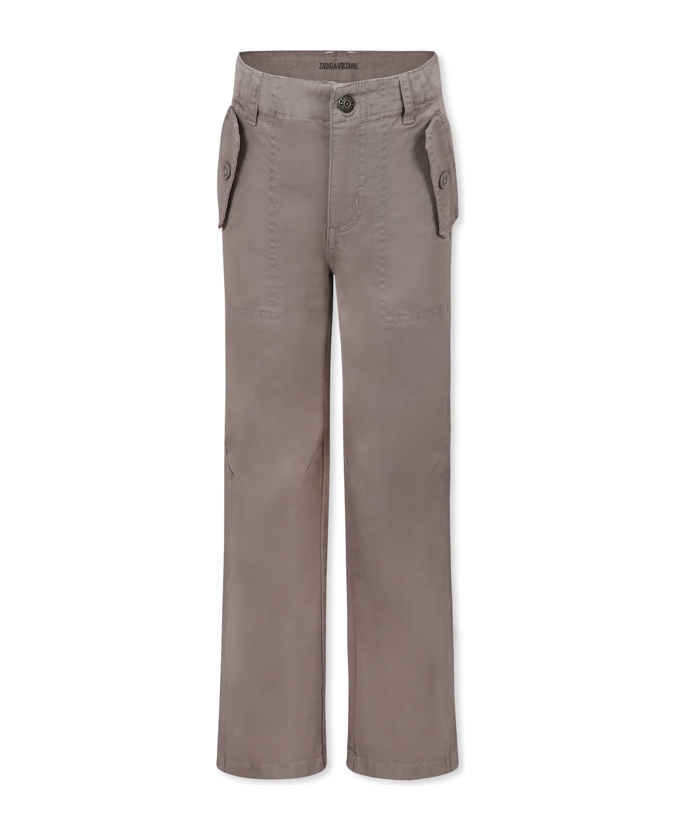 Zadig 
Voltaire Grey Trousers For Boy With Logo - Grey